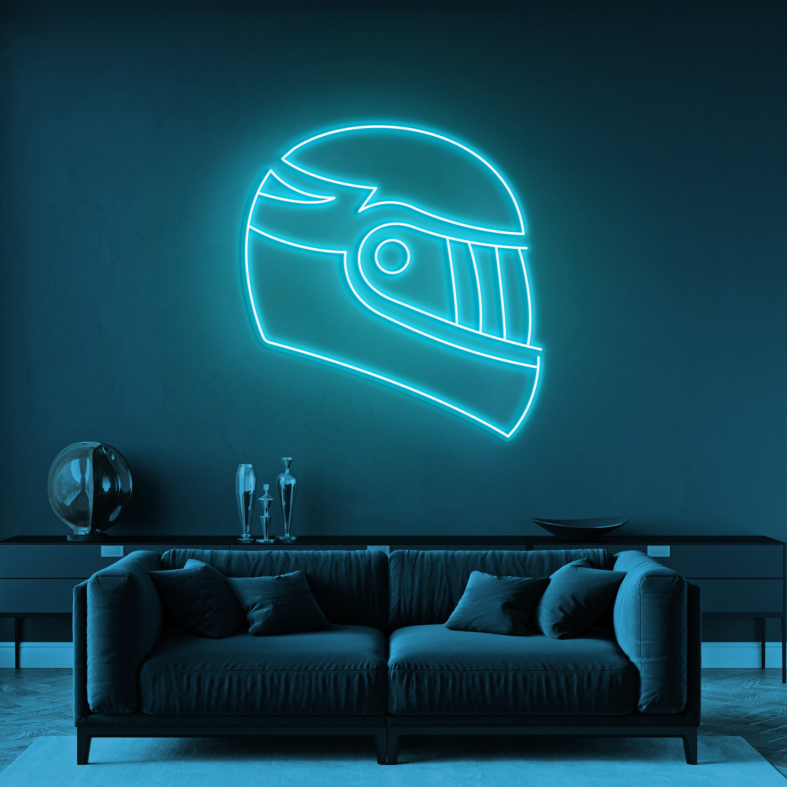 Helmet Neon Light, Bike Helmet Neon Sign, Led Neon Art, Garage and Bike Shop Decor, Party Game Room Decor, Business Shop Decor, Bike Lovers