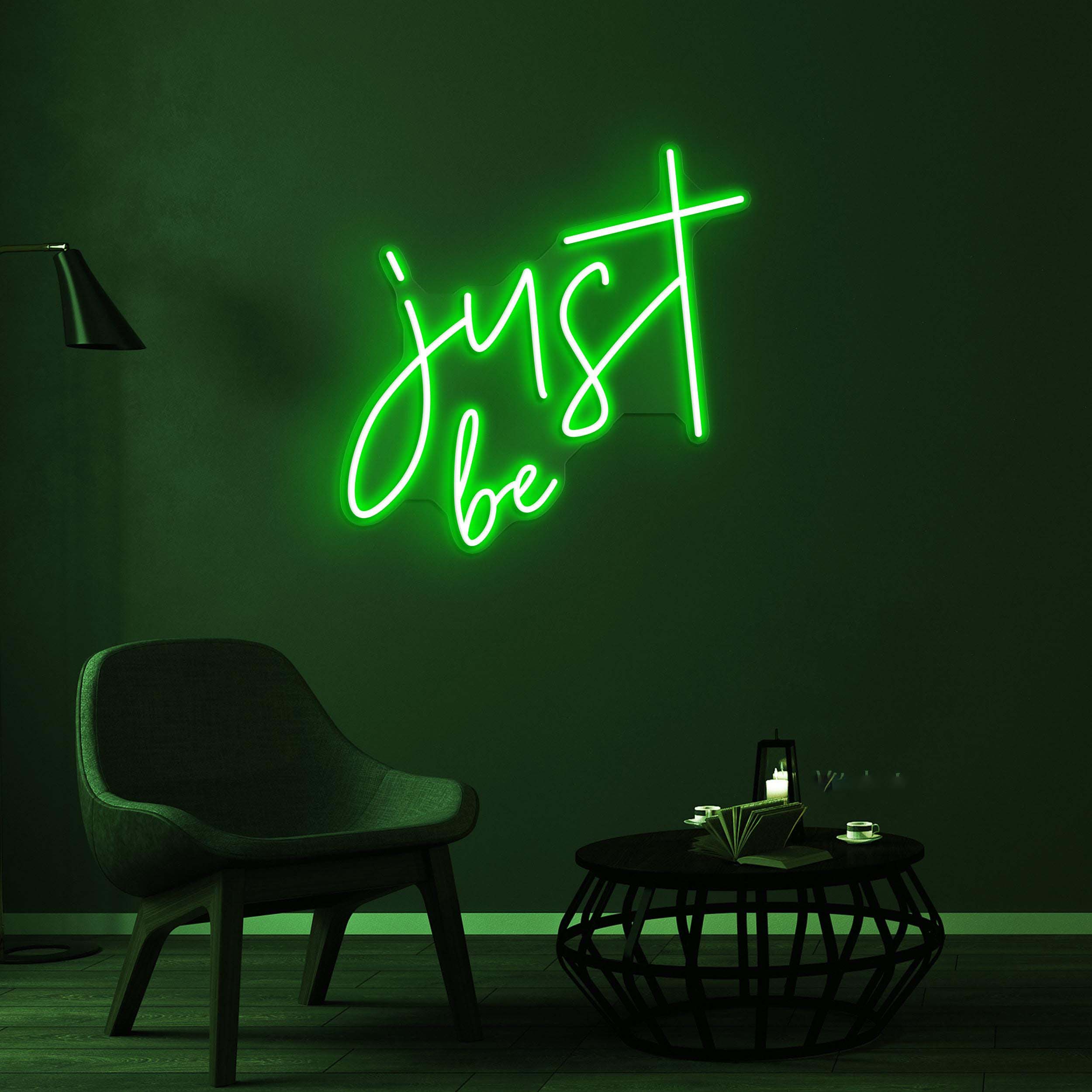 Just Be Neon Sign, Just Be LED Light, Home Wall Decor, Bedroom Wall Art, Self-Love Wall Light, Customized Neon Sign, Be Yourself Led Sign