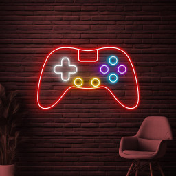 Game Controller Neon Sign, Game Controller LED Light, Game Pad Wall Decor, Game Room Wall Art, Led Neon Light, Boys Game Room Sign, Gift