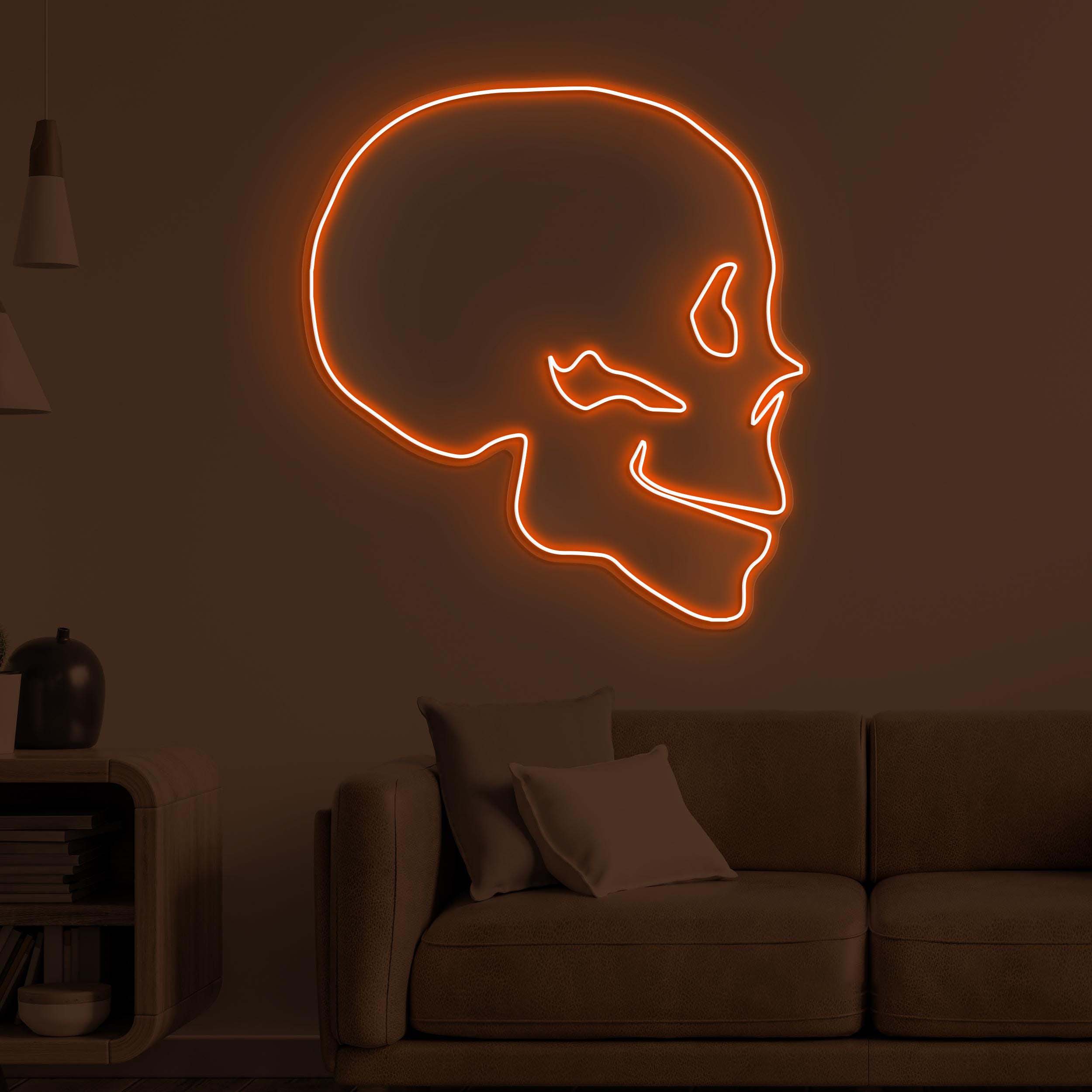 Skull Neon Sign, Skull LED Light, Skull Head Wall Decor, Game Room Wall Art, Horror House Neon Light, Personalized Sign, Game Room Art, Gift