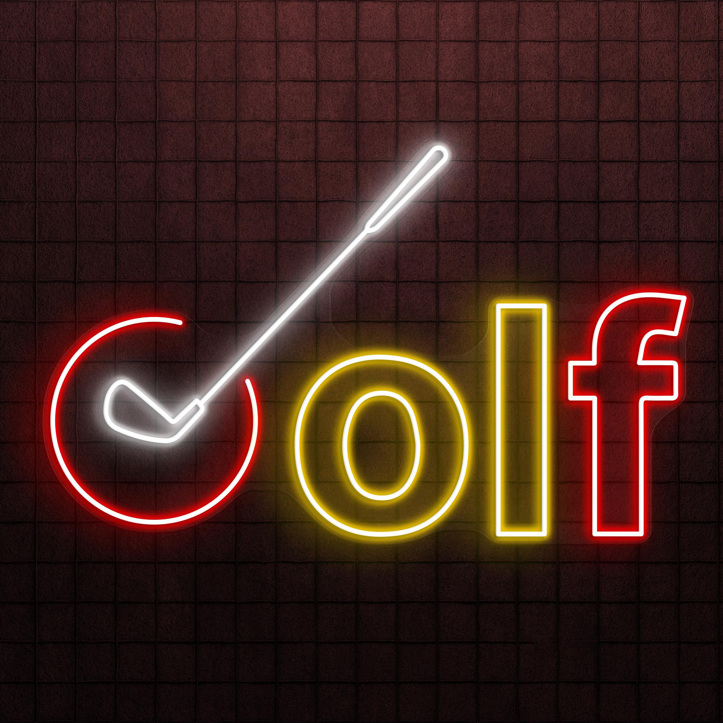 Golf Neon Sign, Golf LED Light, Golf Logo Wall Decor, Sports Shop Wall Art, Game Room Neon Light, Golf Club Neon Sign, Golf Lover Gift Idea