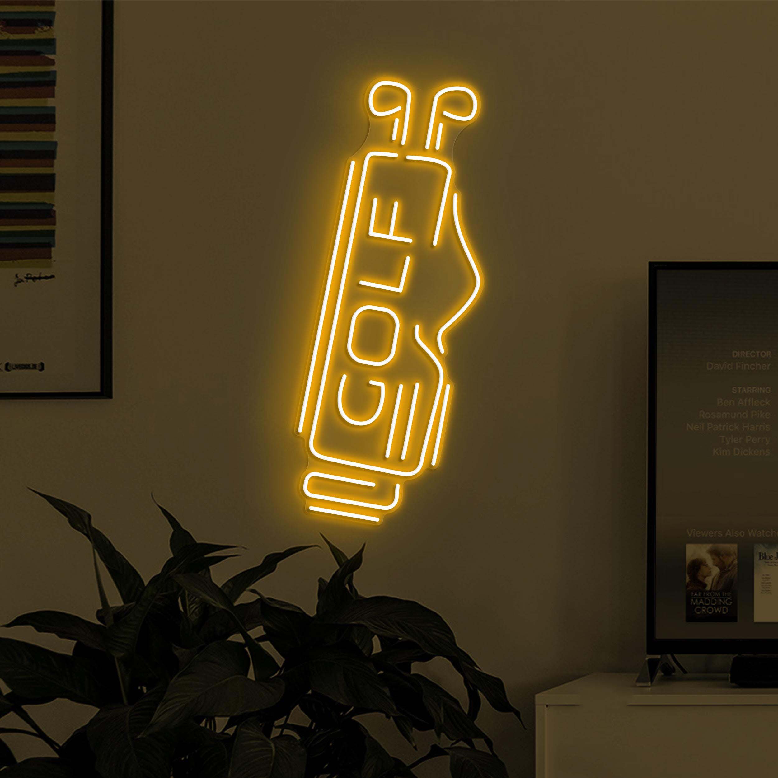 Golf Neon Sign, Golf Bag LED Light, Golf Bag Neon Light, Golf Club Wall Decor, Sports Shop Wall Art, Custom Neon Sign, Game Room Led Sign