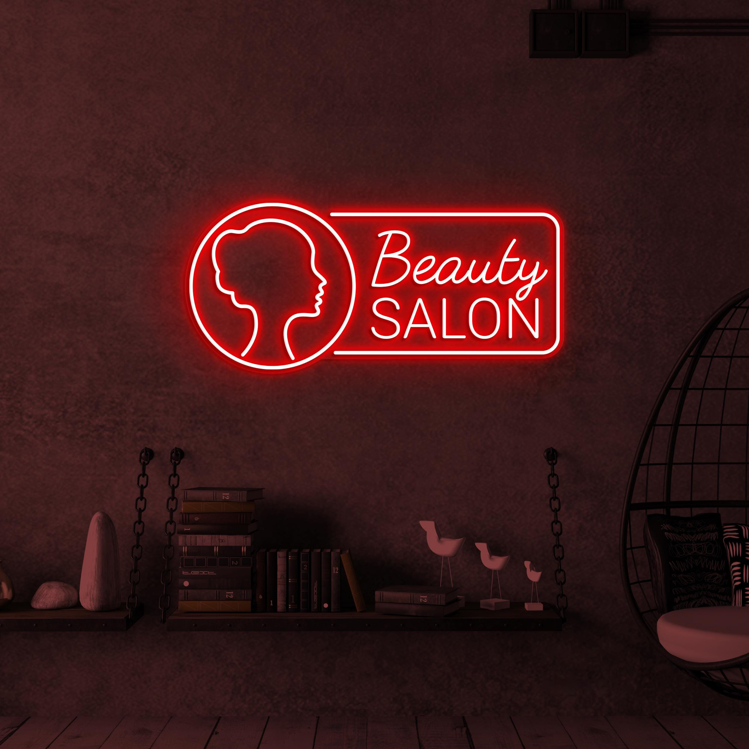 Beauty Salon Neon Sign, Beauty Salon LED Light, Beauty Parlour Wall Decor, Glam Wall Art, Custom Neon Sign, Home Salon Art, Girls Room Decor