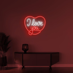 I Love You Neon Sign, I Love You LED Light, I Love You In Heart Wall Decor, Wedding Party Wall Art, Romantic Couple Love Sign, Couple Gift
