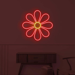 Flower Neon Sign, Flower LED Light, Flower Wall Decor, Custom Neon Sign, Home Wall Decor, Decoration for Party, Garden & Yard, Gift for Her