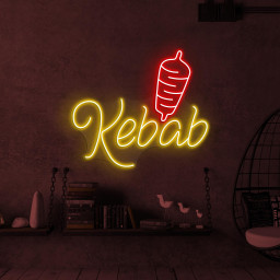 Kebab Neon Sign, Kebab Neon Light, Doner Kebab Neon Art, Restaurant Wall Decor, Kebab Neon Wall Light, BBQ Shop Neon Sign, Kebab Lover Gift