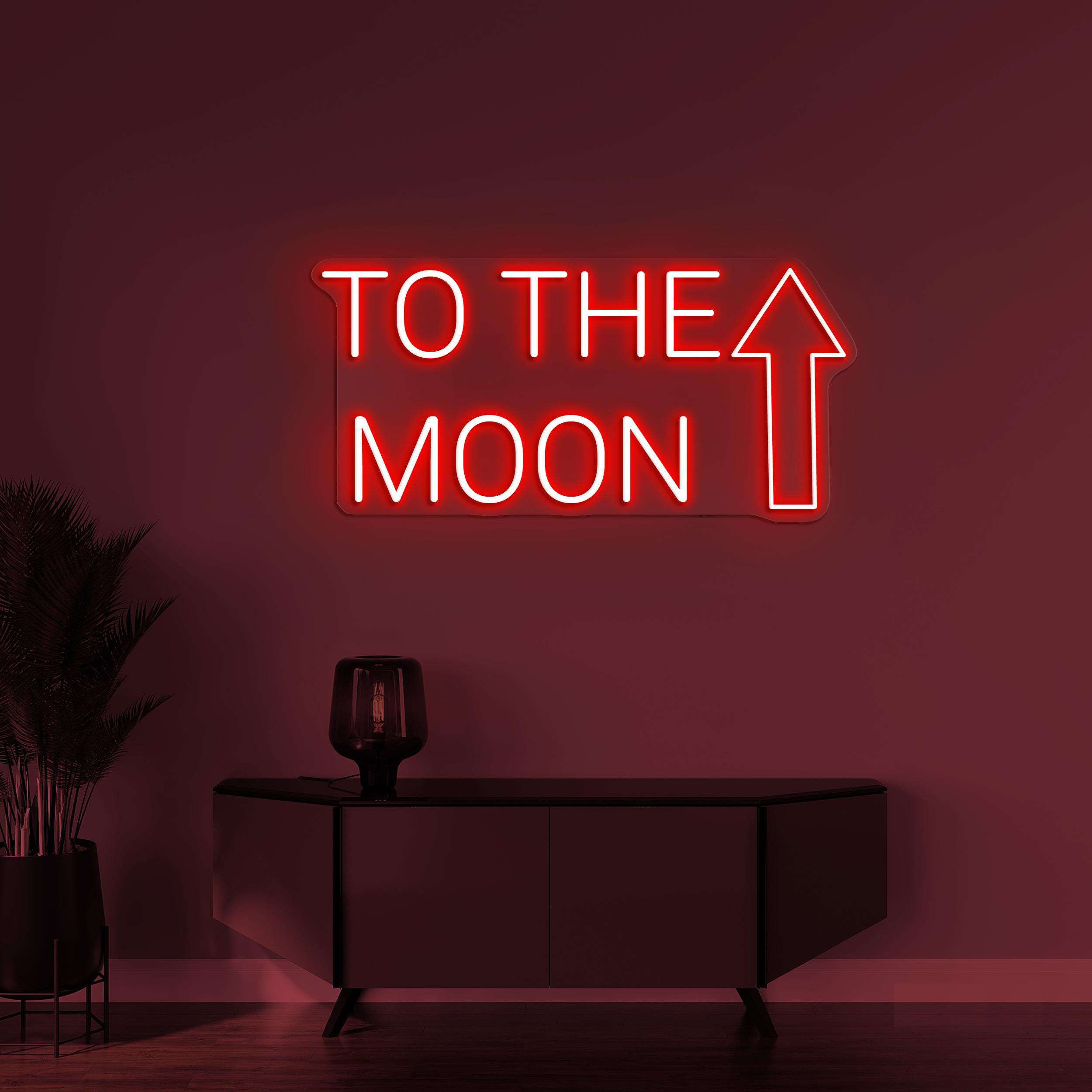 To the Moon Neon Sign, To the Moon LED Light, Bedroom Wall Decor, Wedding Wall Art, Engagement Party Backdrop Sign, Living Room Nron Light