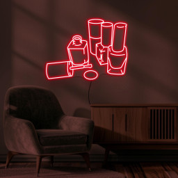 Nail Polish Neon Sign, Nail Polish LED Light, Nail Paint Wall Art, Manicure Sign, Nail Artist Home Decor, Beauty Bar Decoration, Nail Art