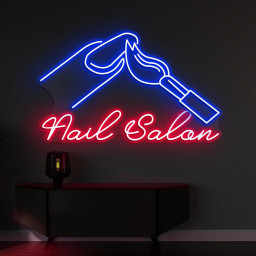 Nail Salon Neon Sign, Nail Neon Sign, Perfect Nail Polish Neon Light for Salon Decor, Nail Art Signage, Sign for Shop and Display Decor,Gift