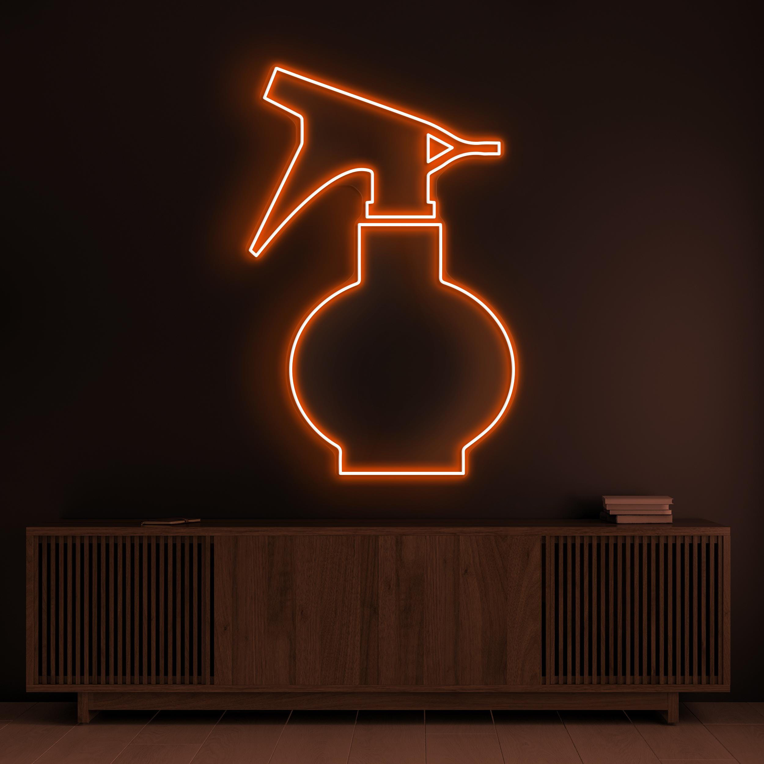 Spray Bottle Neon Sign, Spray Bottle LED Light, Spray Shower Bottle Wall Decor, Barber Shop Wall Art, Salon Spray Neon Art, Salon Neon Light
