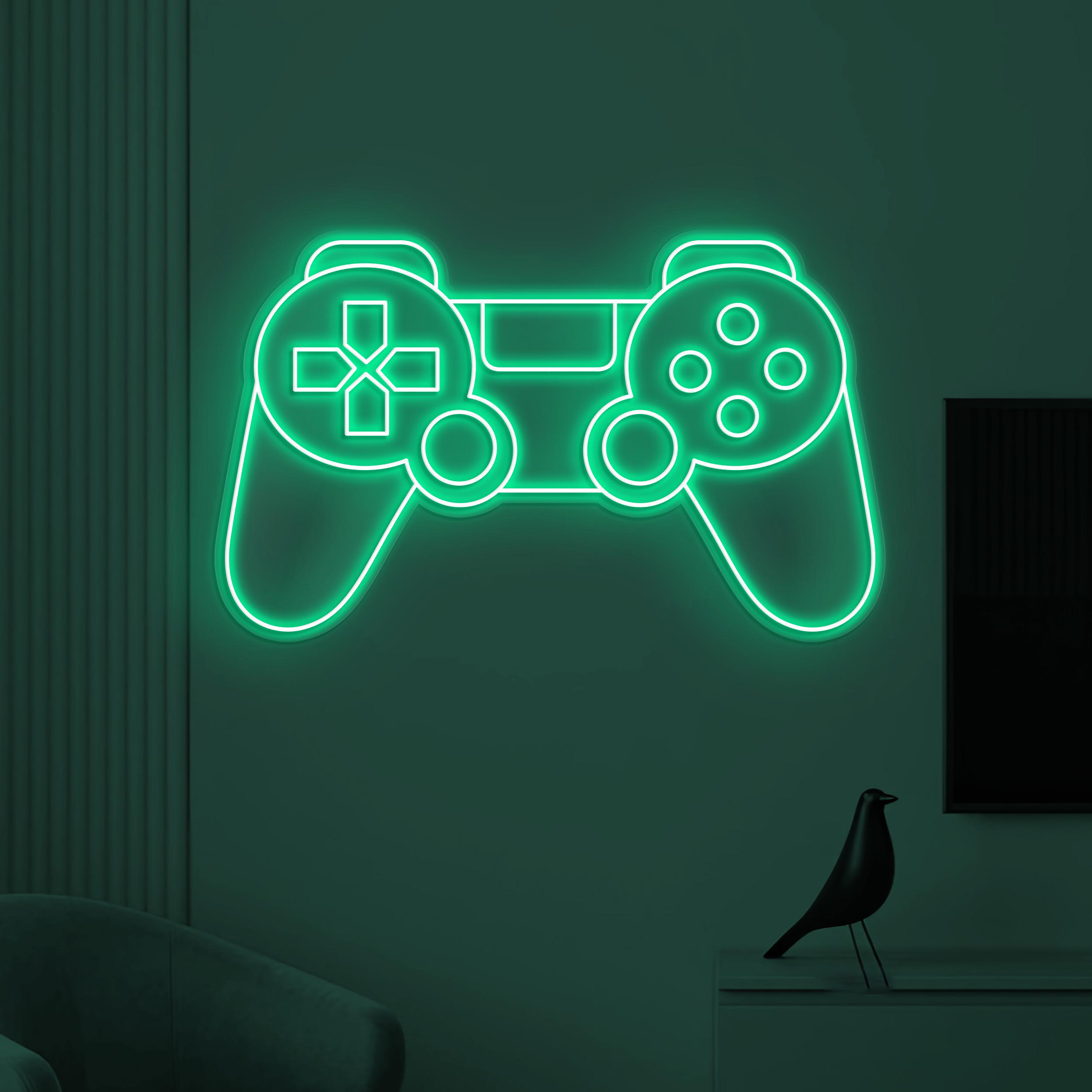 Game Console Neon Sign, Gamepad LED Light, Game Room Wall Decor, Game Controller Neon Light, Game Zone Neon Sign, Kids Room Wall Light, Gift