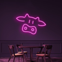 Dairy Cow Neon Sign, Dairy Cow LED Light, Dairy Cow Wall Decor, Dairy Farm Sign, Animal Farm House Wall Art, Home and Milk Shop Wall Decor