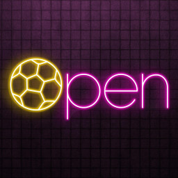 Open Neon Sign, Open LED Light, Soccer Open Wall Art, Football Open Club Neon Light, Business Logo Wall Decor, Sports Shop Open Led Sign