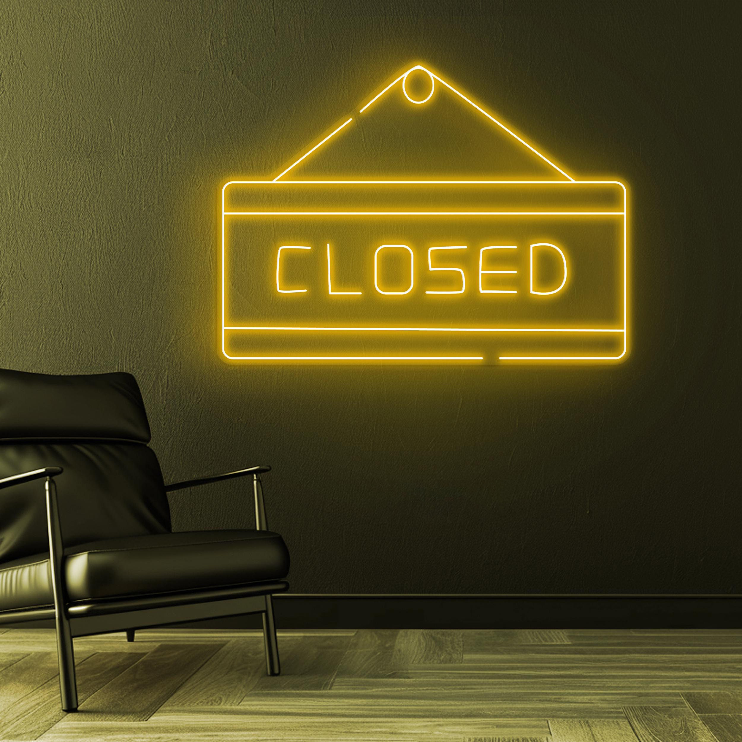 Closed Neon Sign, Closed LED Light, Closed Hanging Wall Art, Business Sign, Decor for Shop, Store, Cafe, Salon, Bar, Pub, Restaurant