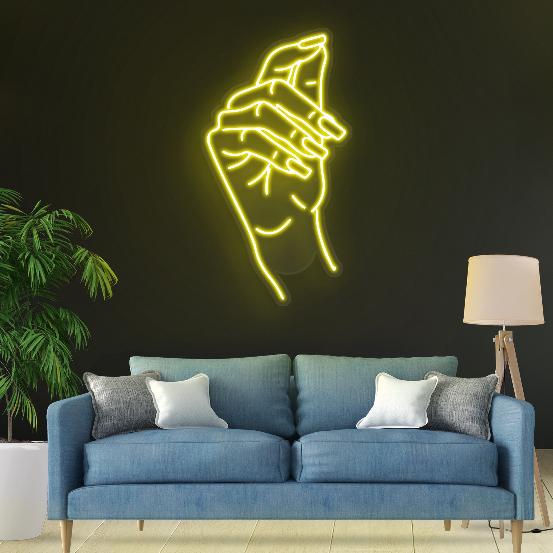 Hand Nail Neon Sign, Salon Light, Beauty Decor, Signs for Wall Decor, Bedroom Room Nail Salon Beauty Room Party Decor, Nail Studio Wall Art