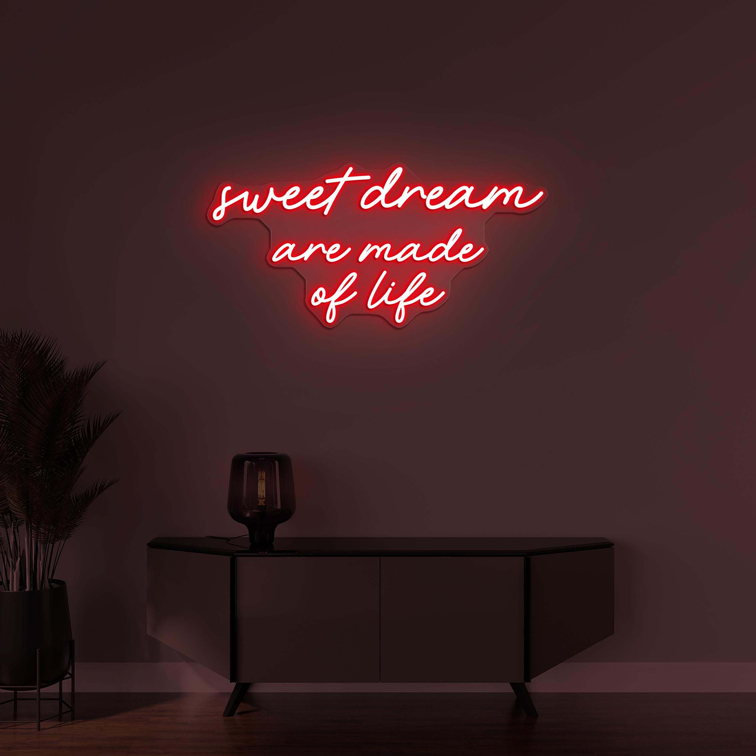 Sweet Dream Neon Sign, Are Made of Life LED Light, Sweet Dream Art, Kids Room Decor, Custom Neon Sign, Night Wall Light, Sleepy Neon Sign