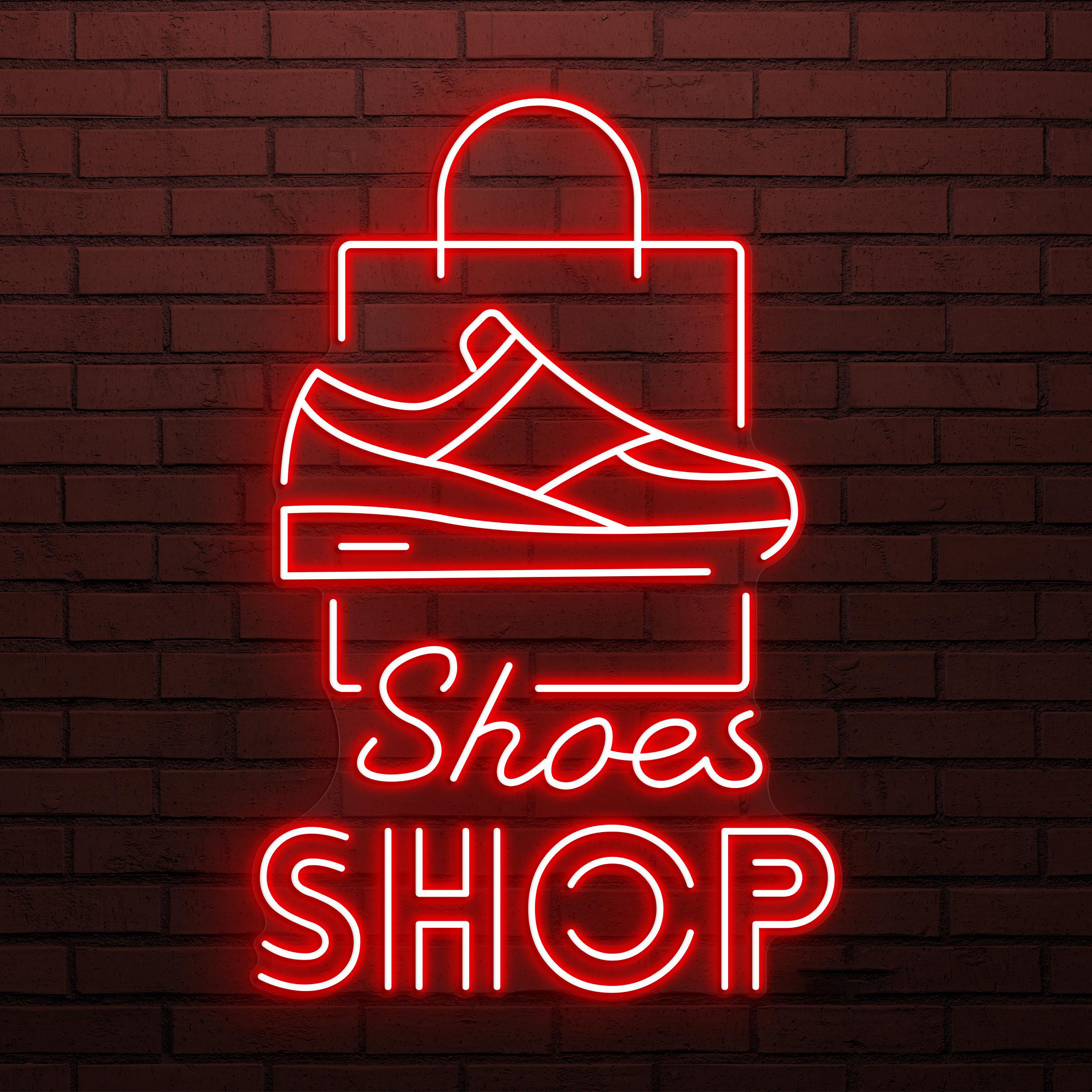 Shoes Shop Neon Sign, Shoes Shop LED Light, Business Logo Wall Decor, Shoe Store Neon Light, Custom Neon Sign, Sneakers Shop Neon Decor