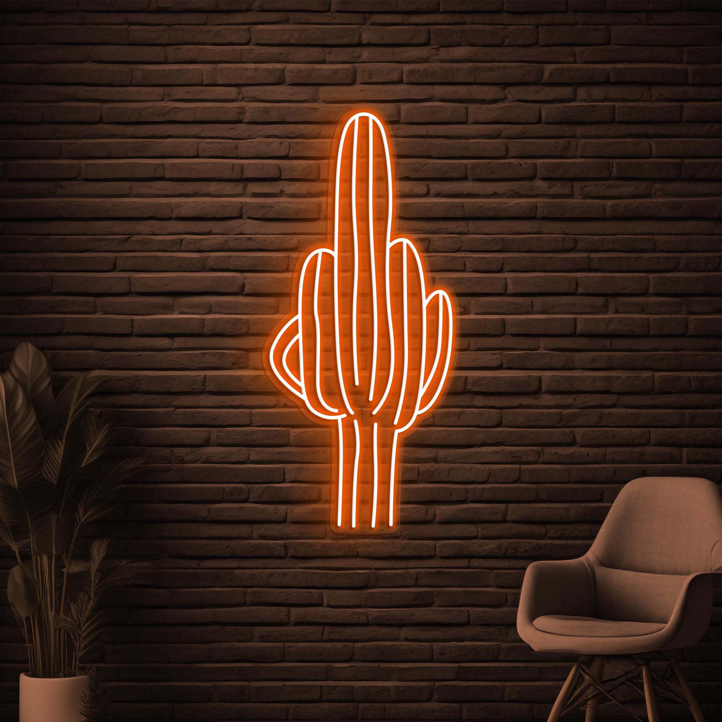 Cactus Neon Sign, Cactus LED Sign, Prickly Wall Decor, Plant Wall Art, Desert Neon Sign, Home Wall Art, Flower Shop Art, Plant Shop Wall Art