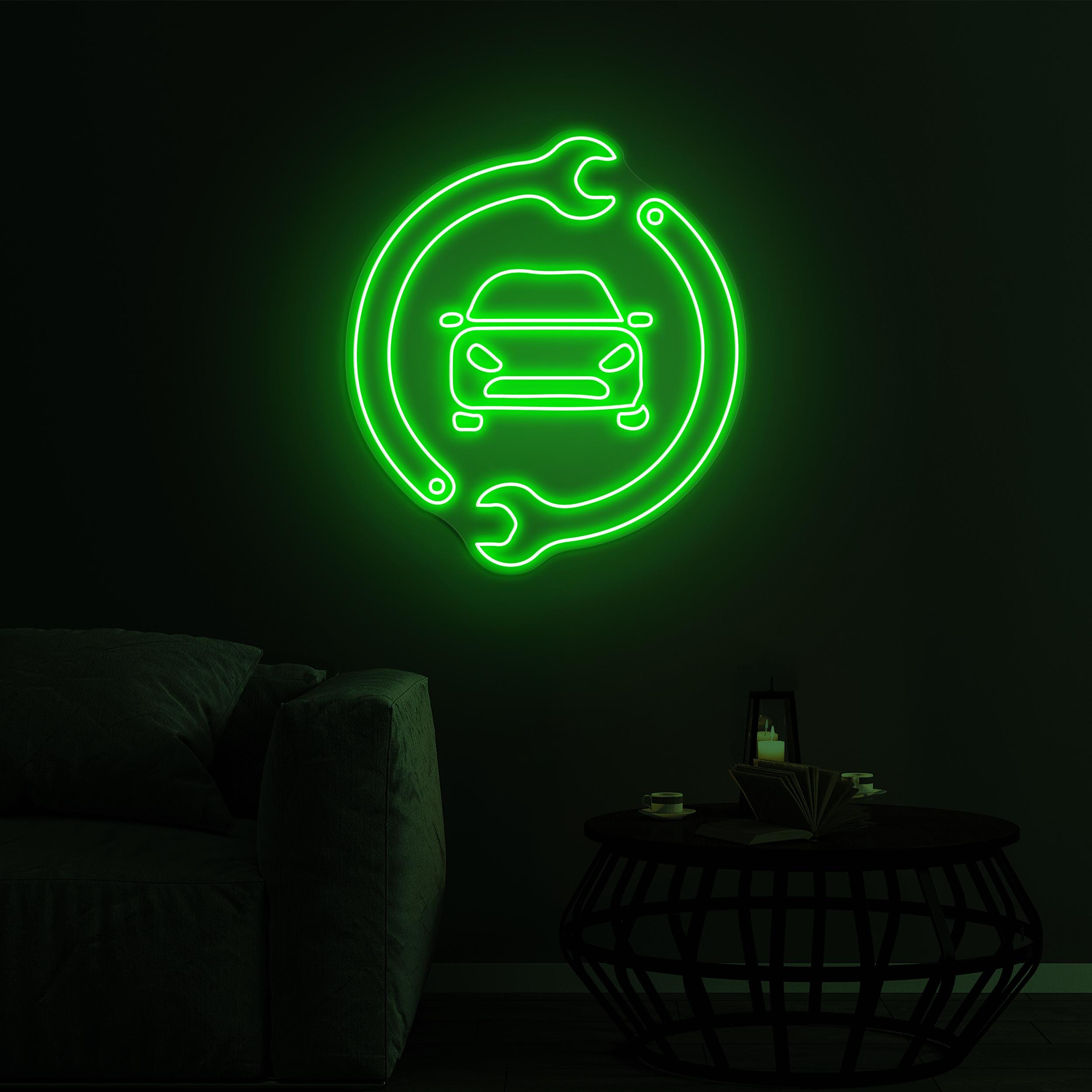 Car Repair Neon Sign, Car Repair LED Light, Auto Repair LED Neon Art, Auto Work Shop Neon Sign, Mechanic LED Sign, Garage Decor Neon Light