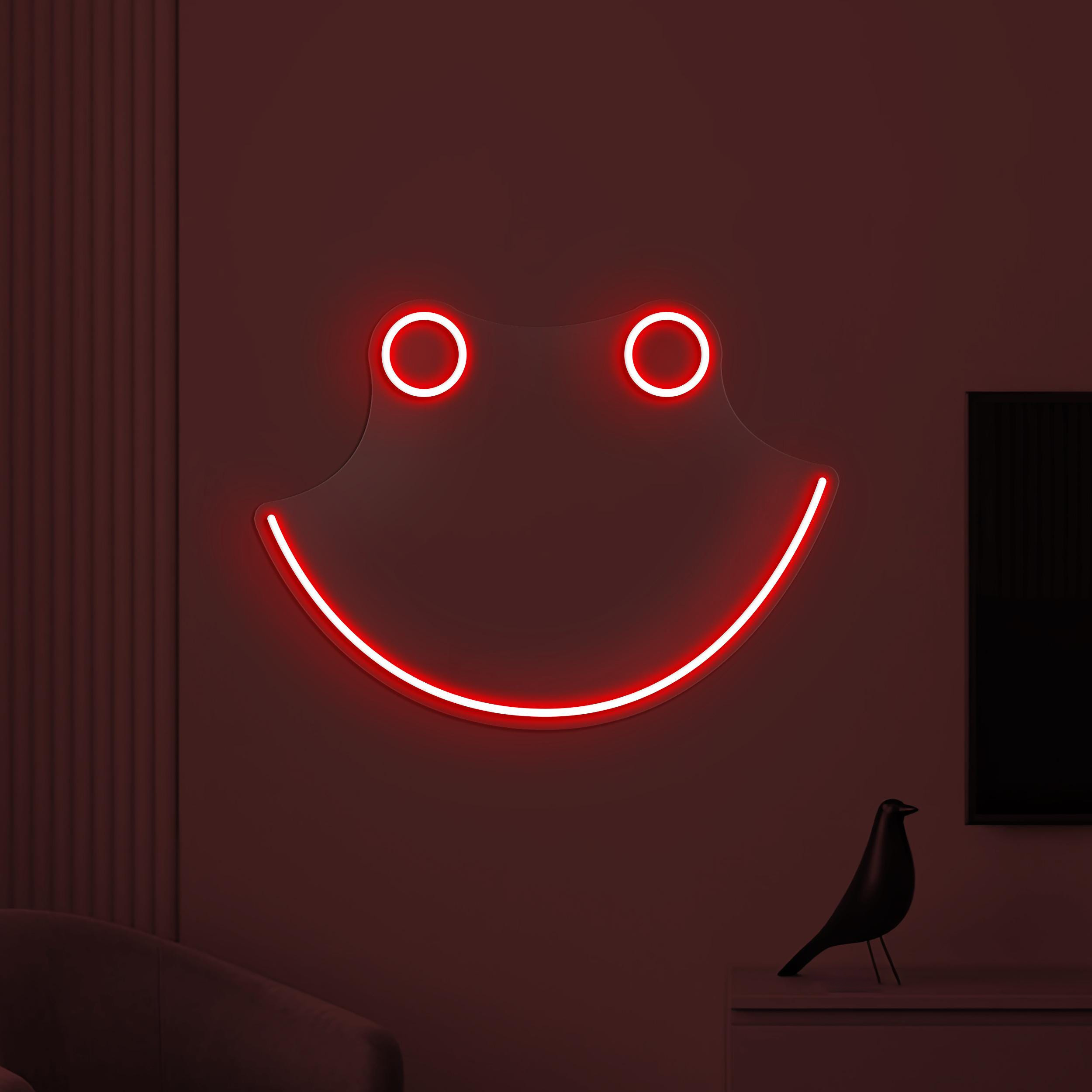 Smiley Face Neon Sign, Smiley Face LED Light, Decor for Home, Bedroom, Nursery Room and Party, Emoji Neon Light, Happy Emoji Neon Decor