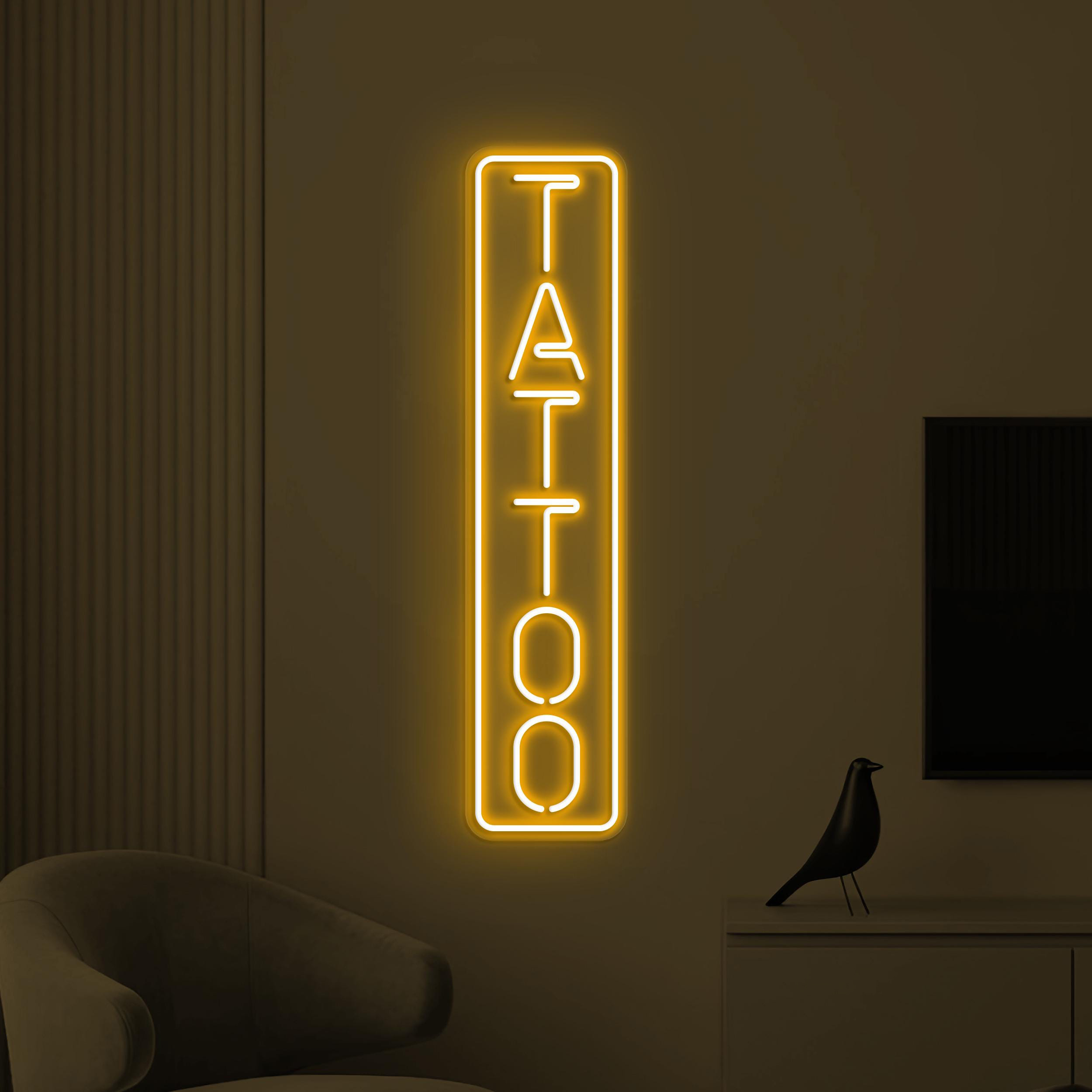 Tattoo Neon Sign, Tattoo LED Light, Tattoo Shop Wall Art, Tattoo Center Wall Decor, Tattoo Business Logo Sign, Tattoo Artist Room Decor