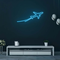Airplane Take Off Led Neon Sign, Aviation Decor, Wall hanging, Room decor, LED Aircraft Wall Art, Pilot Gift, Aviation Decor, Neon Sign