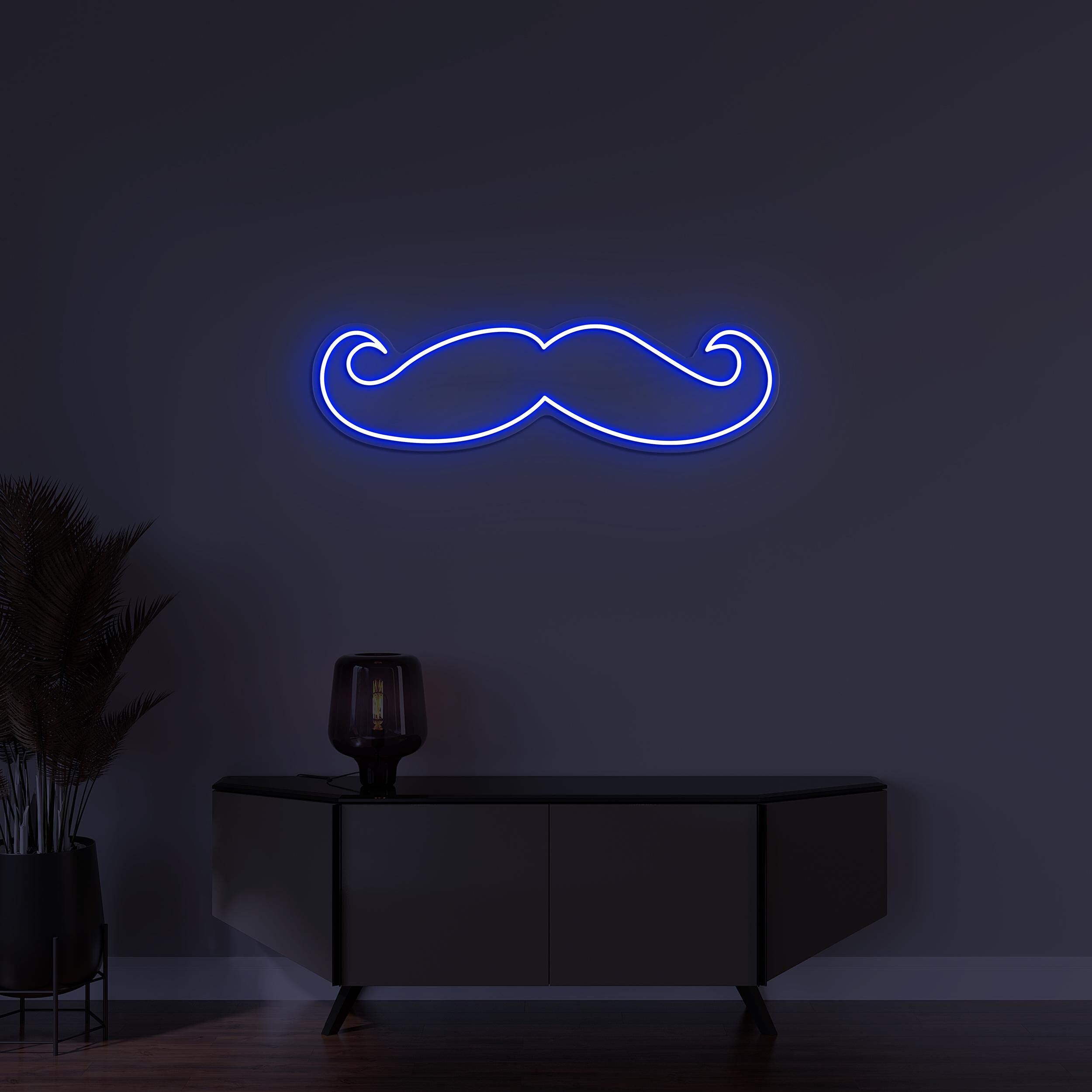 Mustache Neon Sign, Mustache LED Light, Barbershop Wall Decor, Boys Saloon Wall Art, Man Cave Neon Sign, Mustache Light, Mustache Lover Gift