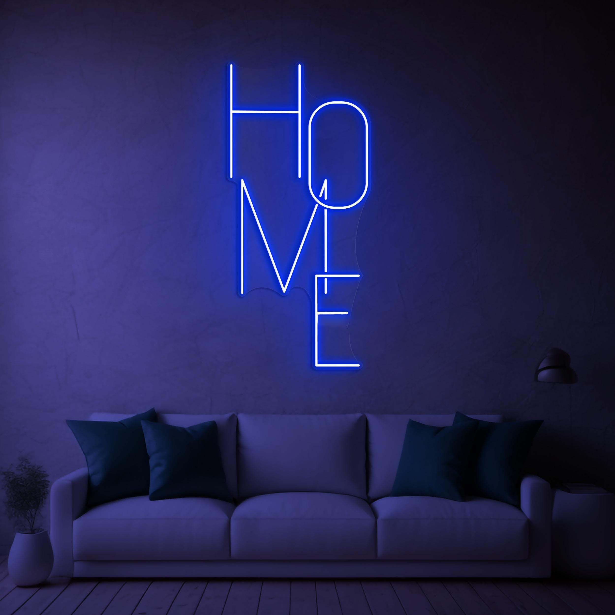 Home Neon Sign, Home LED Light, Home House Warming Wall Art, Custom Neon Sign, Home, Room, Bedroom Decoration, Home Wall Hanging Neon Decor