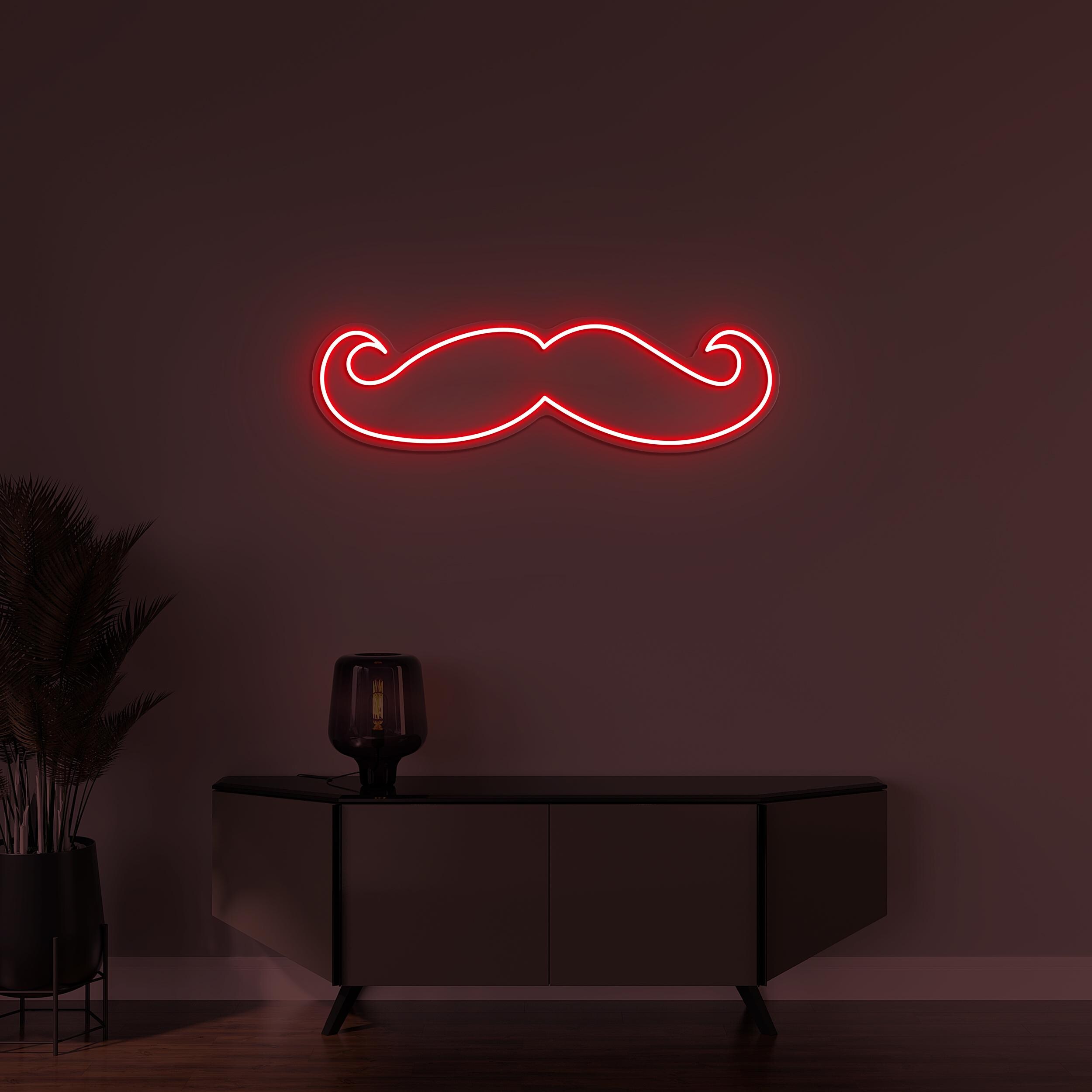 Mustache Neon Sign, Mustache LED Light, Barbershop Wall Decor, Boys Saloon Wall Art, Man Cave Neon Sign, Mustache Light, Mustache Lover Gift