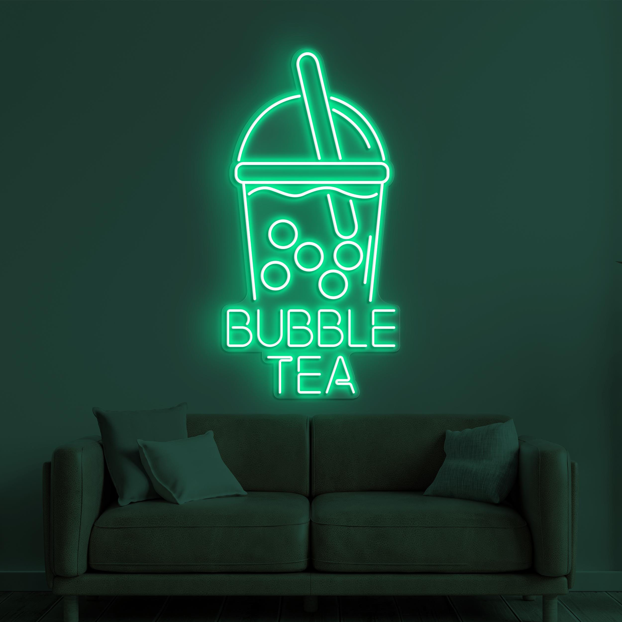 Bubble Tea Neon Sign, Bubble Tea LED Light, Drink Corner Wall Decor, Cafe Bar Wall Art, Bubble Tea Logo Neon Light, Boba Tea Neon Sign, Gift