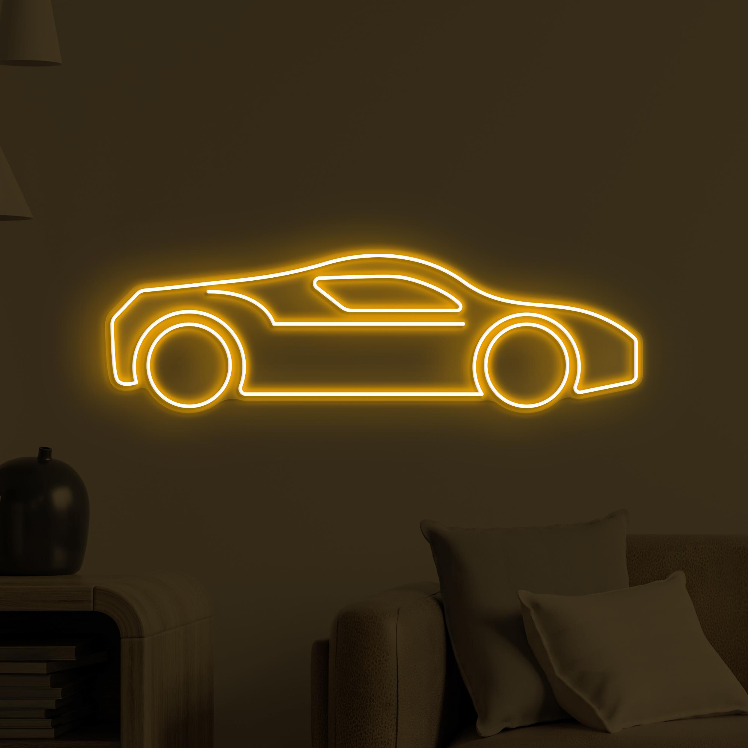 Car Neon Sign, Car LED Light, Sports Car Wall Decor, Racing Car Neon Light, Game Room Wall Art, Garage Neon Decor, Auto Show Neon Sign, Gift