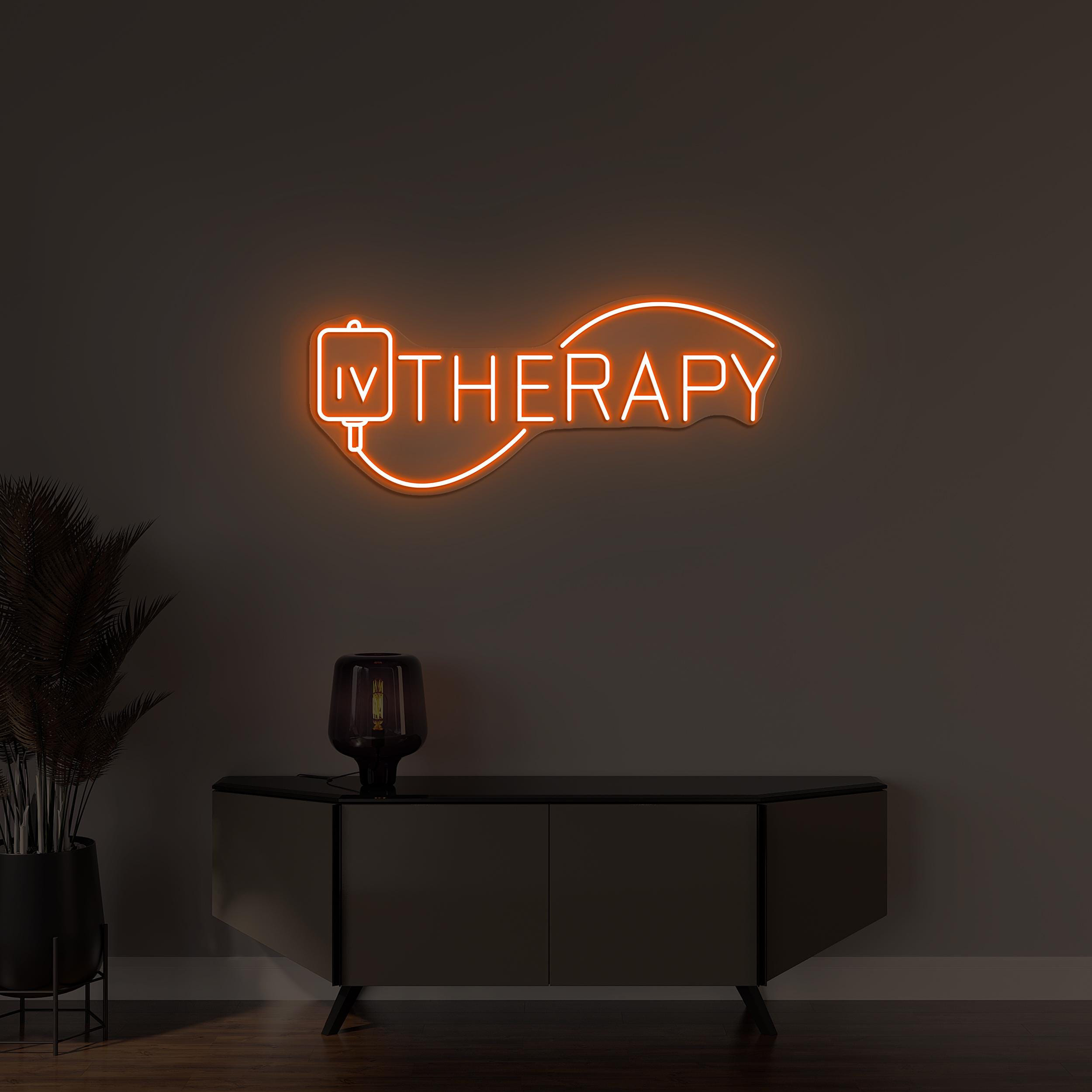 IV Therapy Neon Sign, Iv Therapy led Light, Therapy Wall Decor, IV Nutrient Therapy Room Wall Sign, Beauty Salon Decor, IV Drip Bar Art