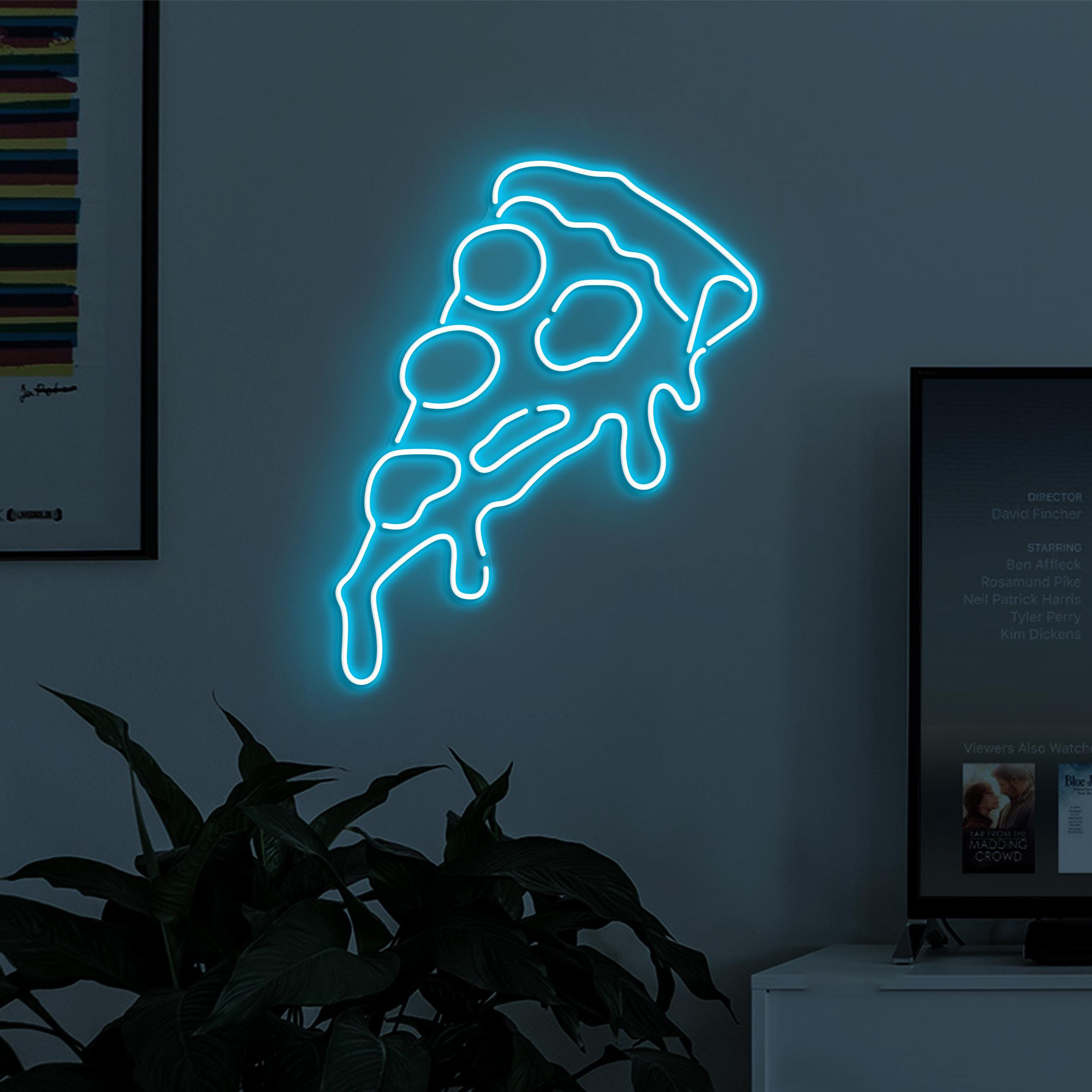 Pizza Neon Sign, Pizza LED Light, Pizza Slice Wall Decor, Pizza Cafe Neon Light, Pizza Shop Led Sign, Foodie Neon Art, Pizza Lover Decor