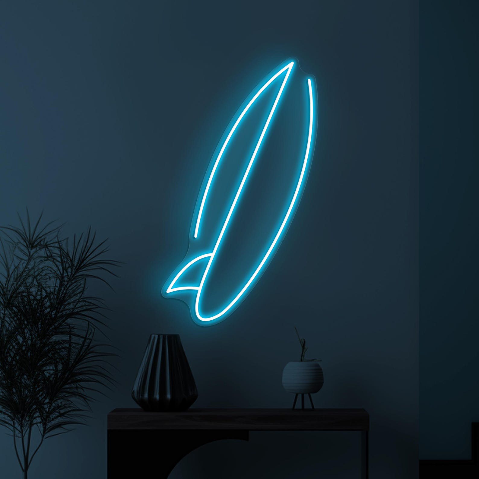Surfboard Neon Sign, Surfboard LED Light, Summer Vibes Neon Art, Beach Wall Decor, Beach Party Neon Light, Sea Surfboard Sign, Ocean Lover