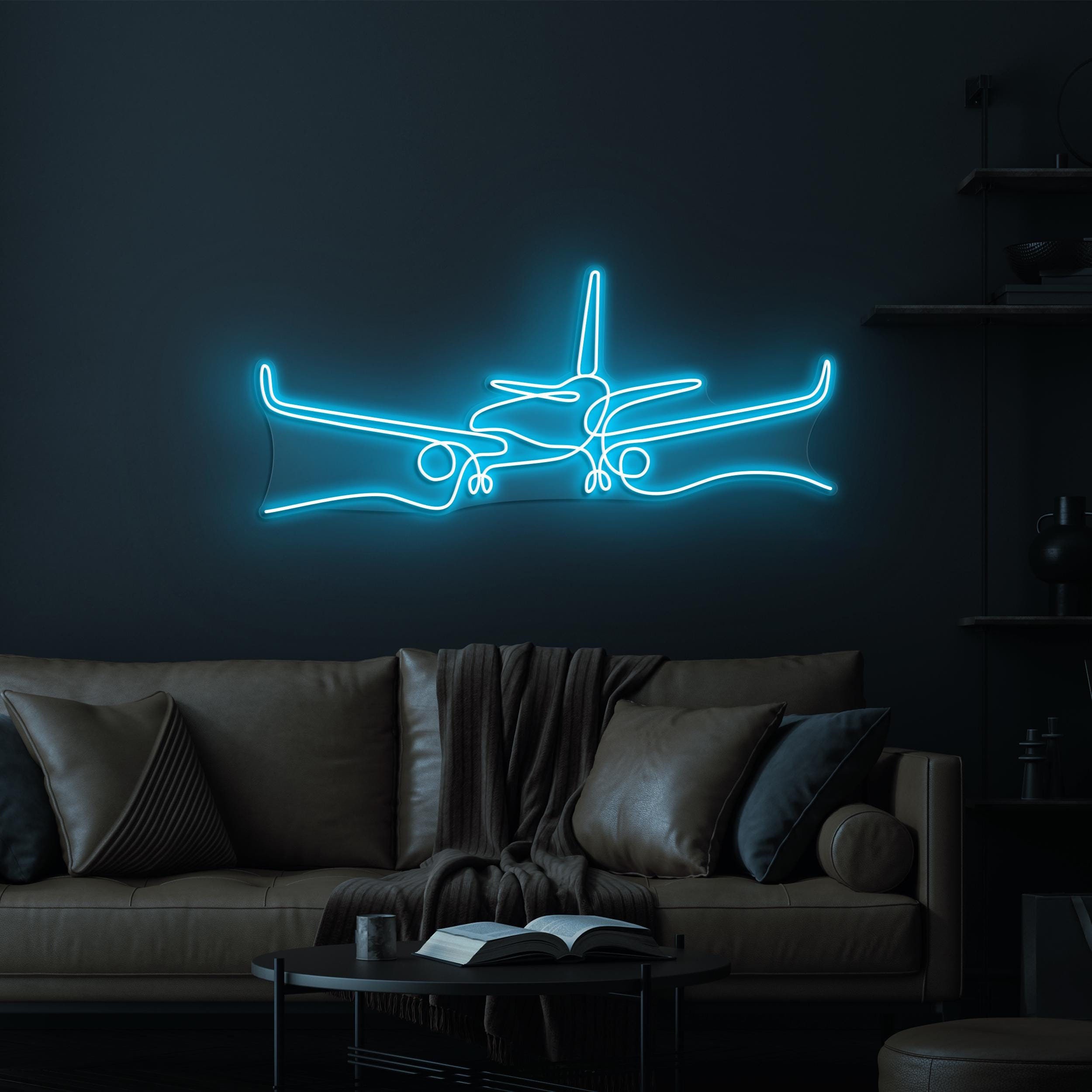Airplane Neon Sign, Airplane LED Light, Airplane LED Neon Art, Take Off Neon, Travel Agency Wall Art, Pilot's Dream Sign, Game Room Decor