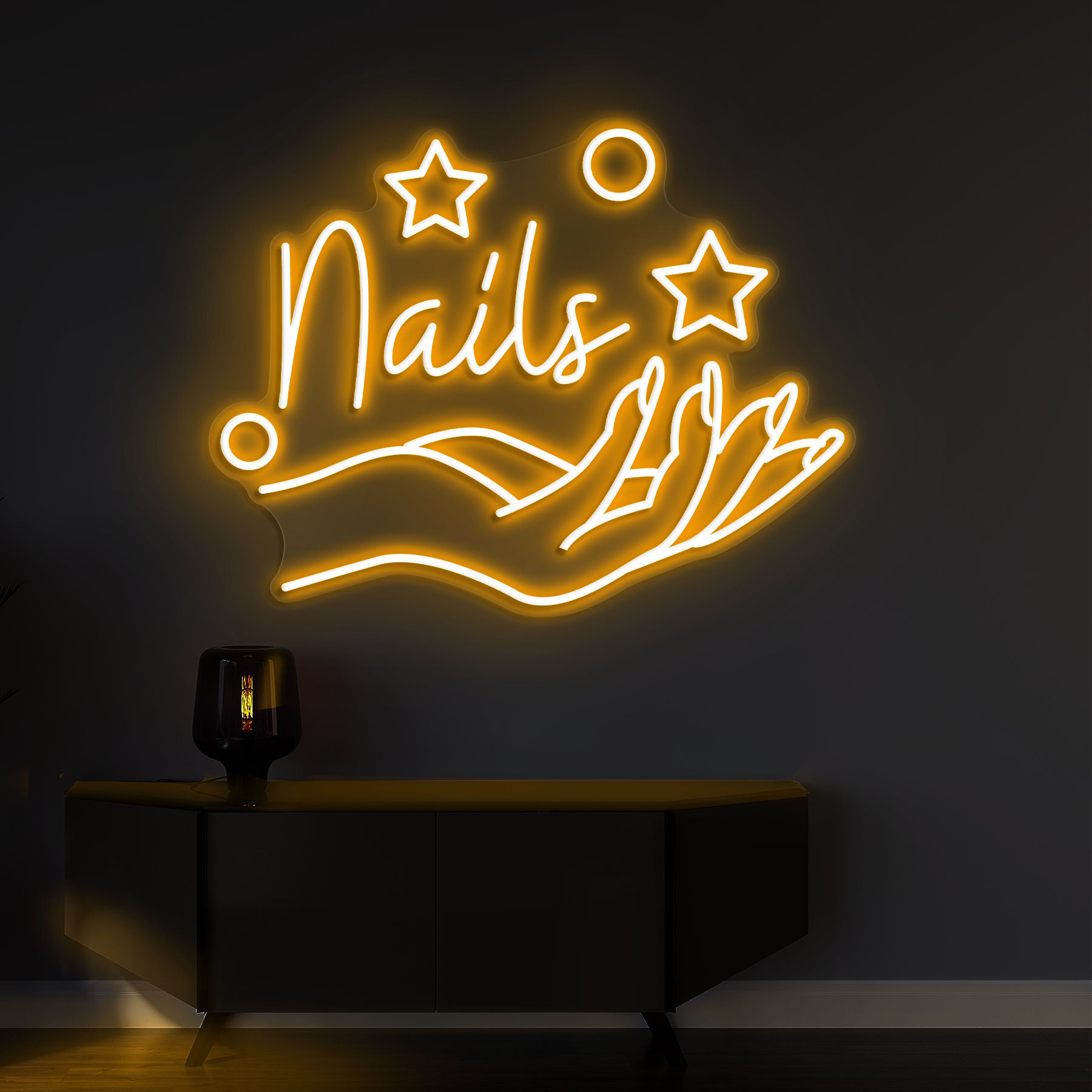 Nail Neon Sign, Nails Light Art, Nails Salon Neon Sign, Light for Wall Decor in Beauty Salon and Nail Studios, Manicure Shop Signage, Gift