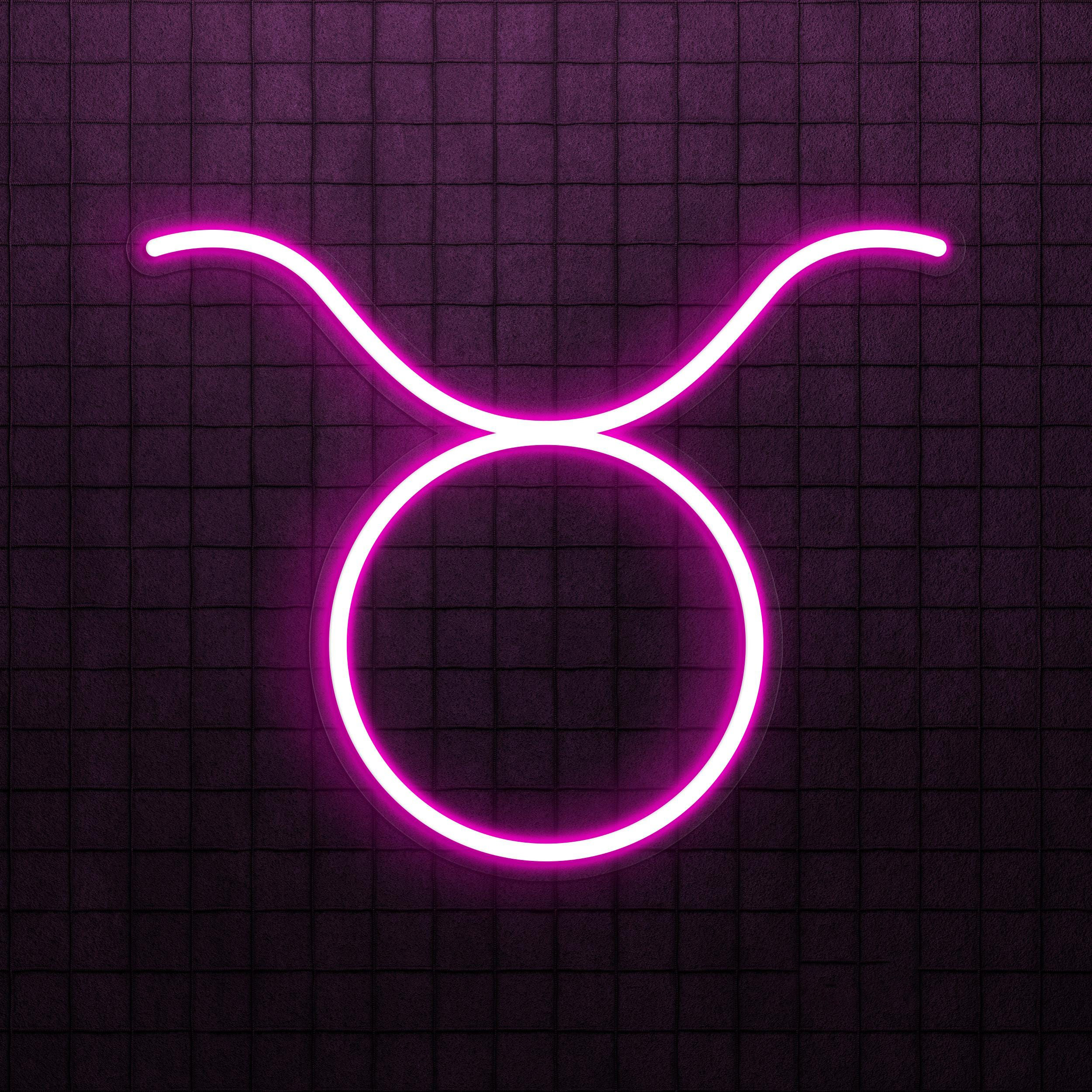 Taurus Neon Sign, Taurus LED Light, Zodiac Sign Wall Art, Restaurants and Cafe Neon Decor, Horoscope LED Neon Sign, Led Wall Decor, Gift