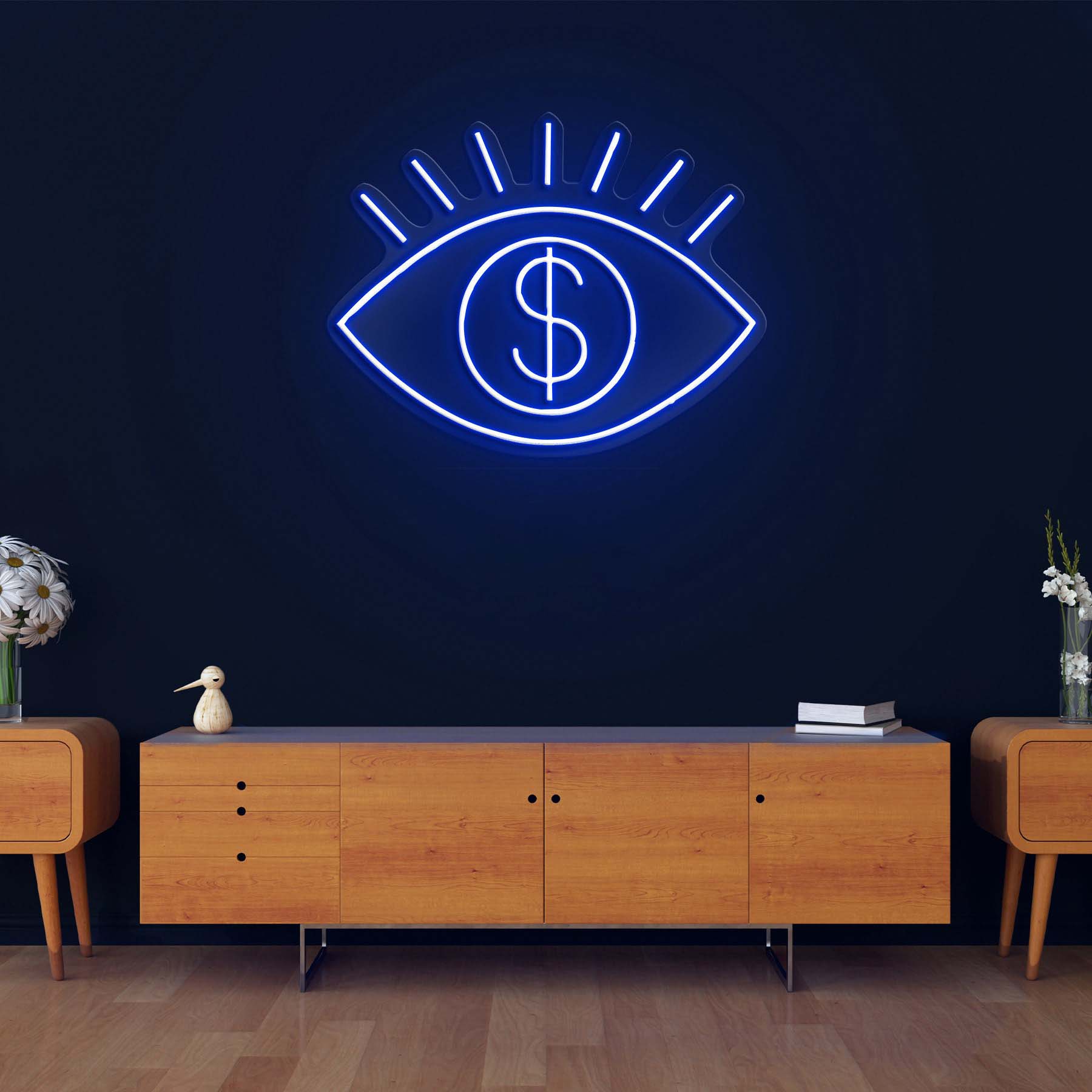 Eye Neon Sign, Evil Eye Neon Light, Eyeball Wall Decor, Spiritual Neon Sign, Anime Room Art, Eye Neon Sign for Bedroom, Party, or Bar, Gift