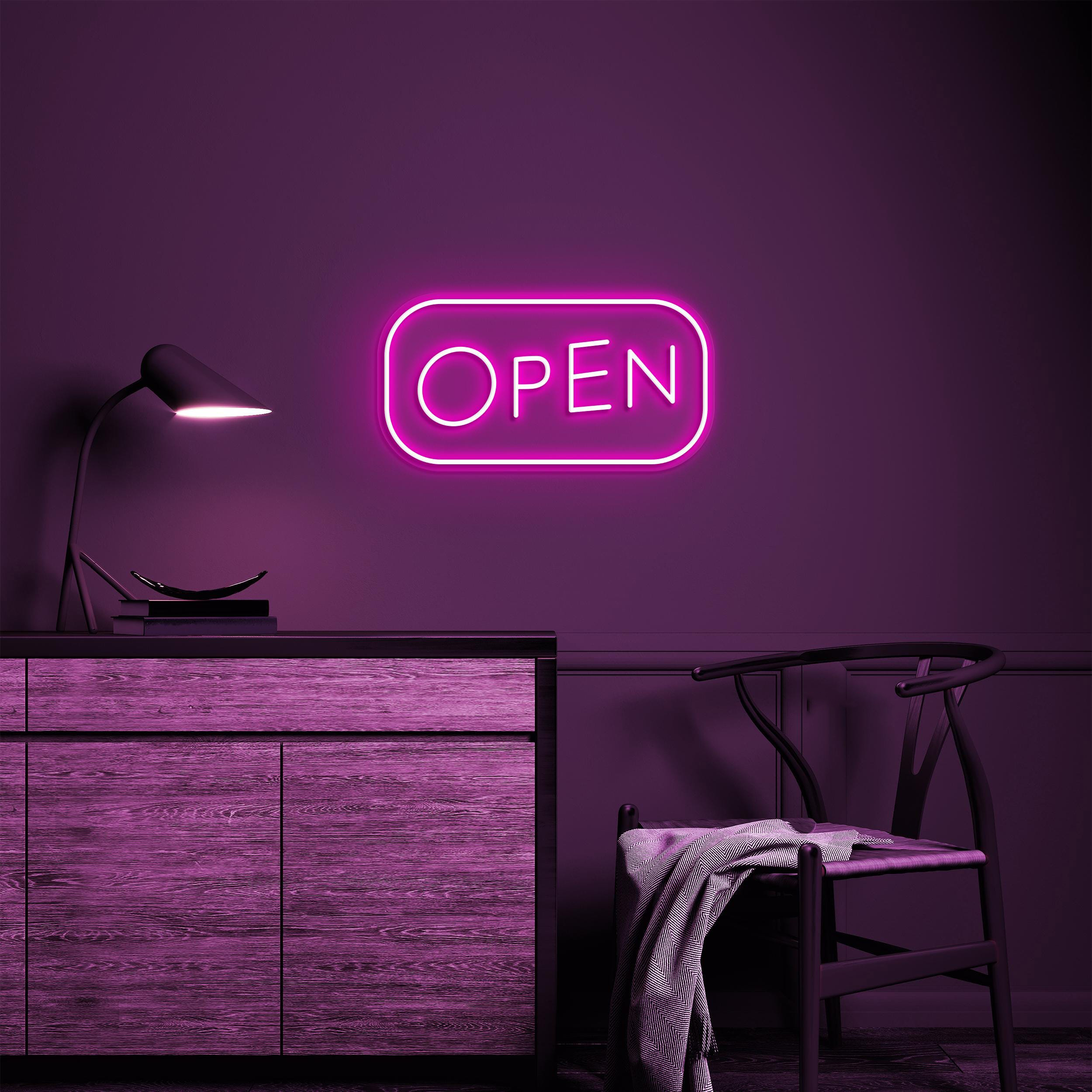 Open Neon Sign, Open Led Light, Open Wall Decor, Open Door Display Sign, Club, Bar Pub, Store Wall Art, Business Logo Art, Beauty Shop Decor