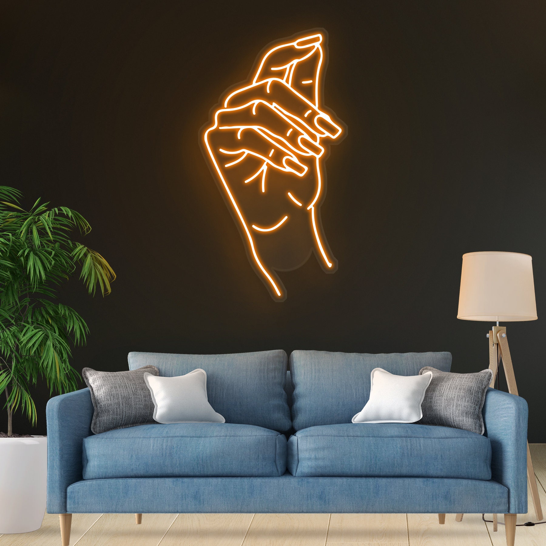 Hand Nail Neon Sign, Salon Light, Beauty Decor, Signs for Wall Decor, Bedroom Room Nail Salon Beauty Room Party Decor, Nail Studio Wall Art