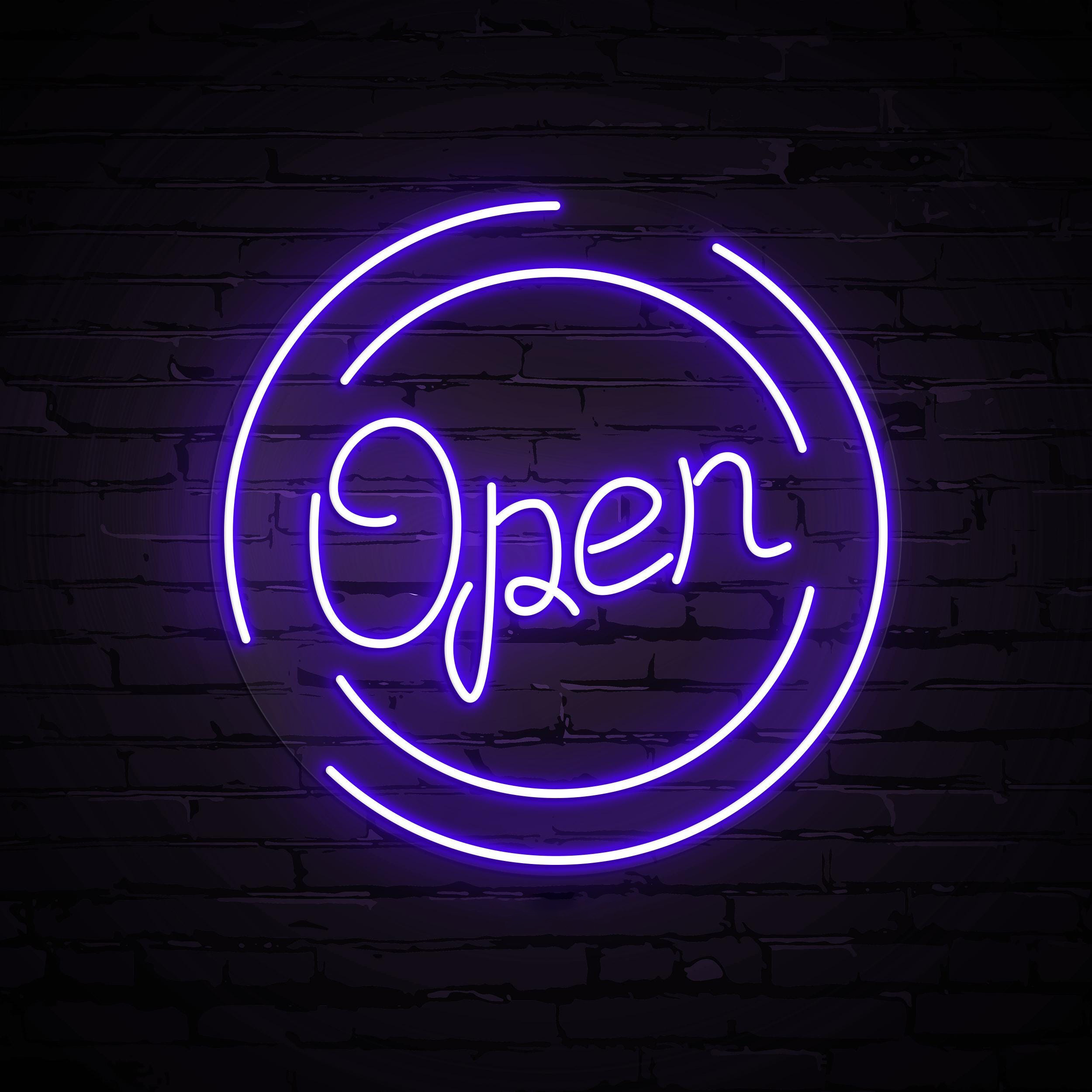 Open Neon Sign, Open LED Light, Open Business Logo Sign, Open Wall Art, Neon Sign For Restaurant, Bar, Shop & Store, Door Sign Wall Decor