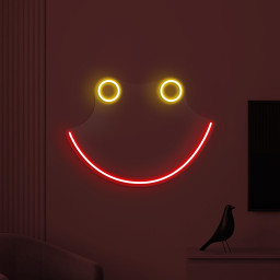Smiley Face Neon Sign, Smiley Face LED Light, Decor for Home, Bedroom, Nursery Room and Party, Emoji Neon Light, Happy Emoji Neon Decor