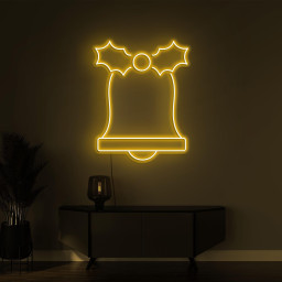 Jingle Bell Neon Sign, Jingle Bell LED Light, Christmas Bell Wall Decor, Custom Neon Sign, Home Wall Decor, Gift for New Year & Christmas