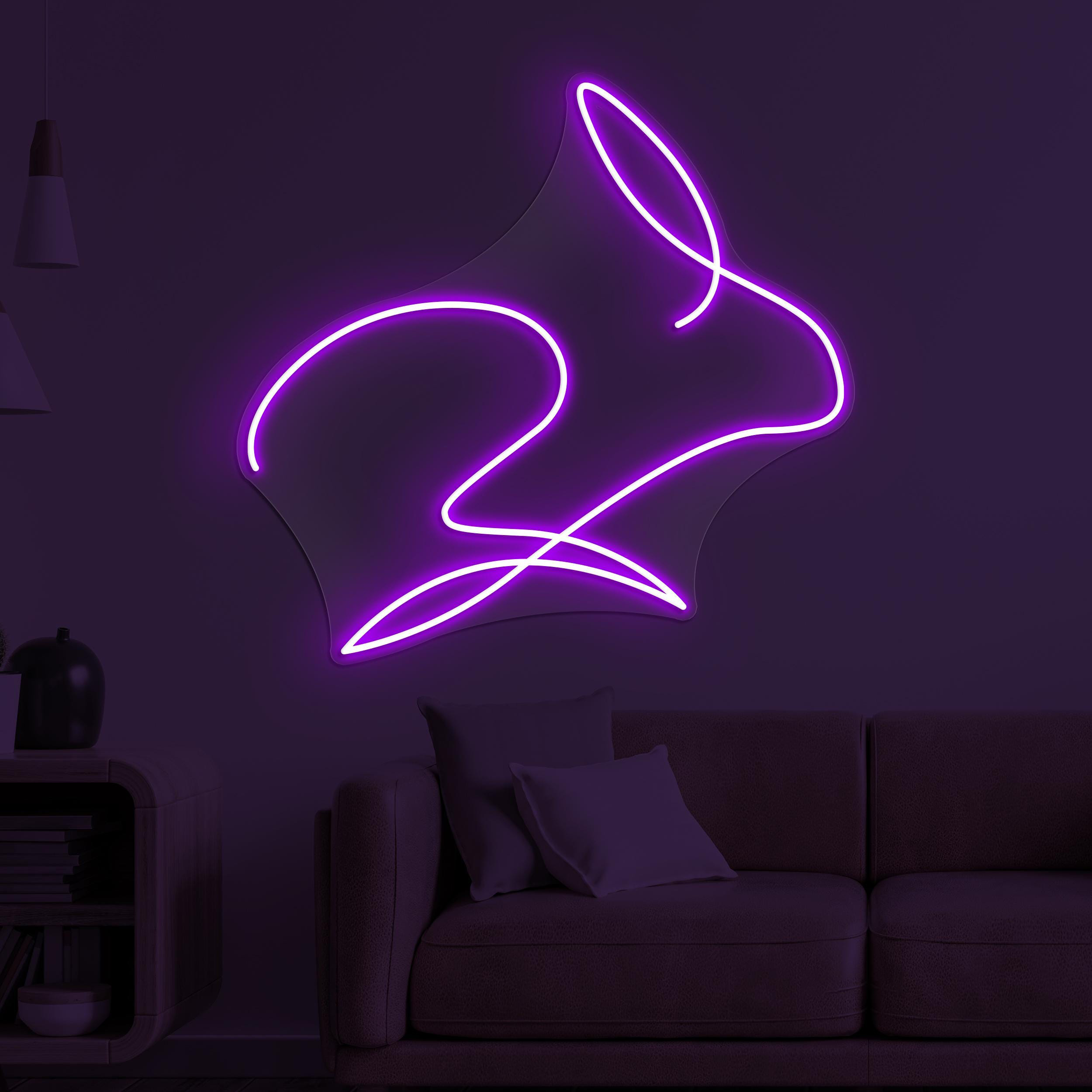 Rabbit Neon Sign, Rabbit LED Light, Bunny Wall Decor, Animal Shop Wall Art, Cute Bunny Neon Sign, Home Neon Light, Kids Room Wall Decor