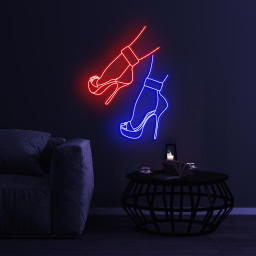 High Heels Neon Sign, Heels Shoes LED Light, High Heels LED Neon Art, Shoes Shop Decor, Business Logo Sign, Home Decor, Party Girl Shoes