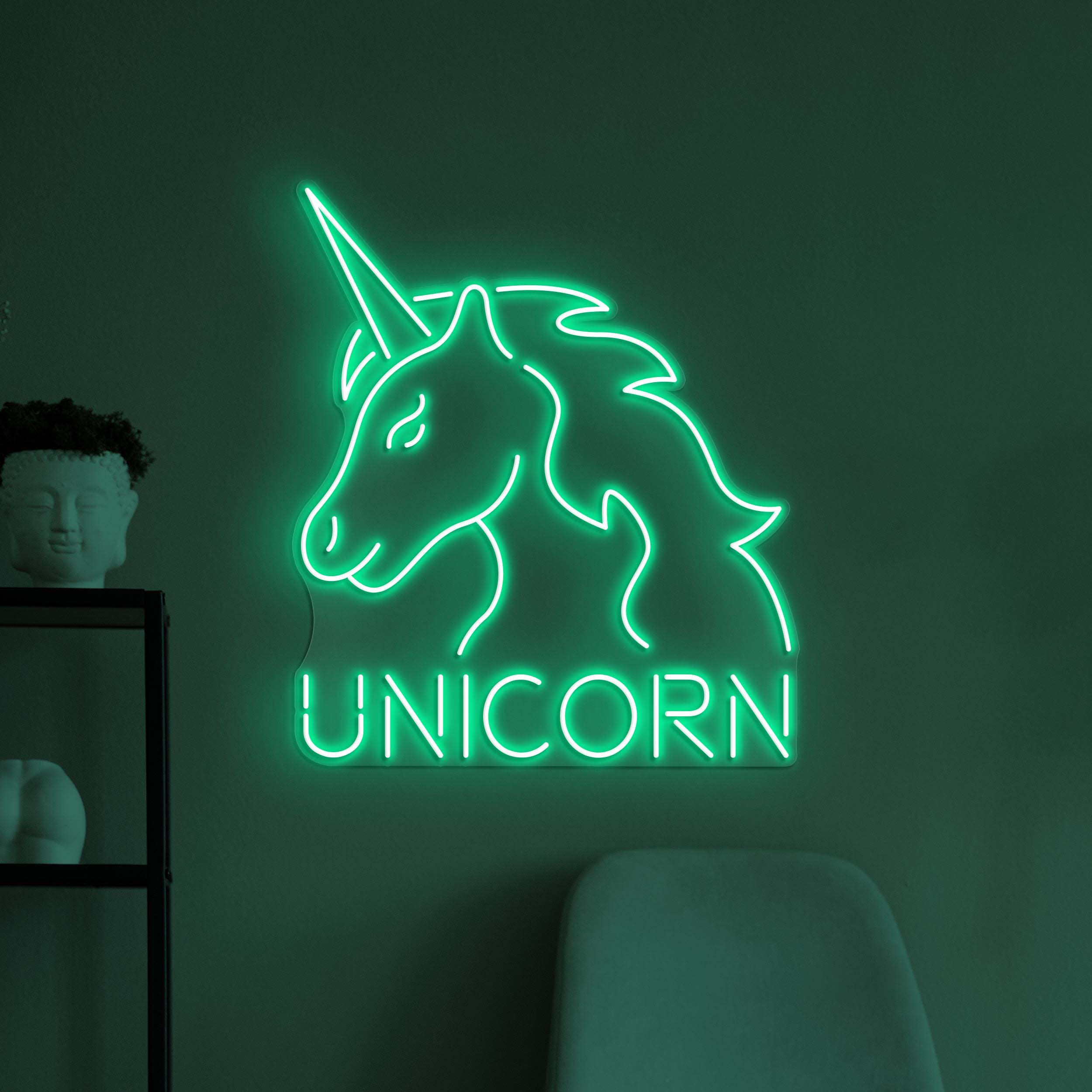 Unicorn Neon Sign, Unicorn LED Light, Unicorn Logo Wall Decor, Fantasy Wall Art, Home Wall Light, Magical Room Wall Decor, Kids Room Decor