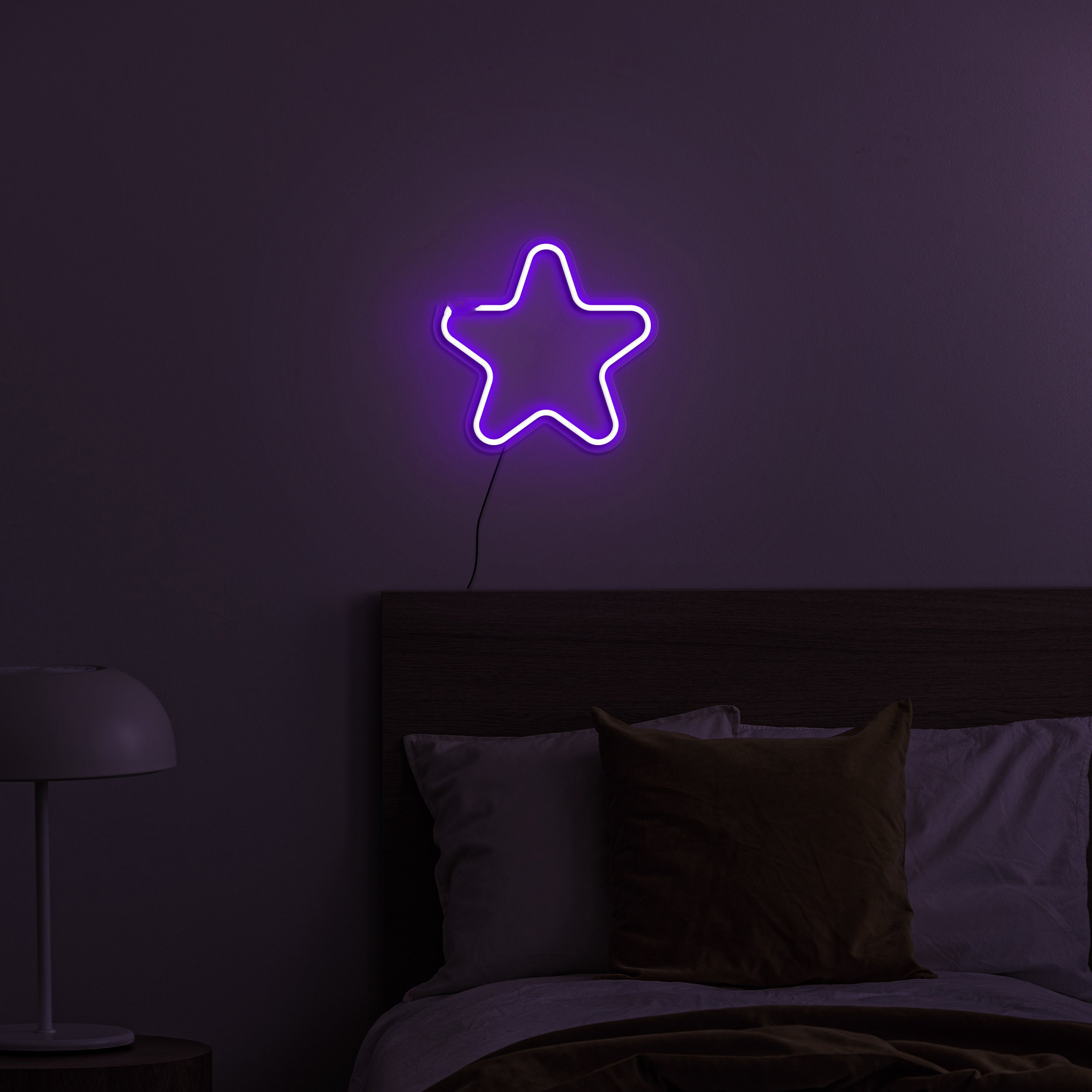 Star Neon Sign, LED Star Light, Christmas Star Neon Sign, USB Powered Wall Decor, Star Kid Room Decoration, LED Neon Art for Bedroom & Kids