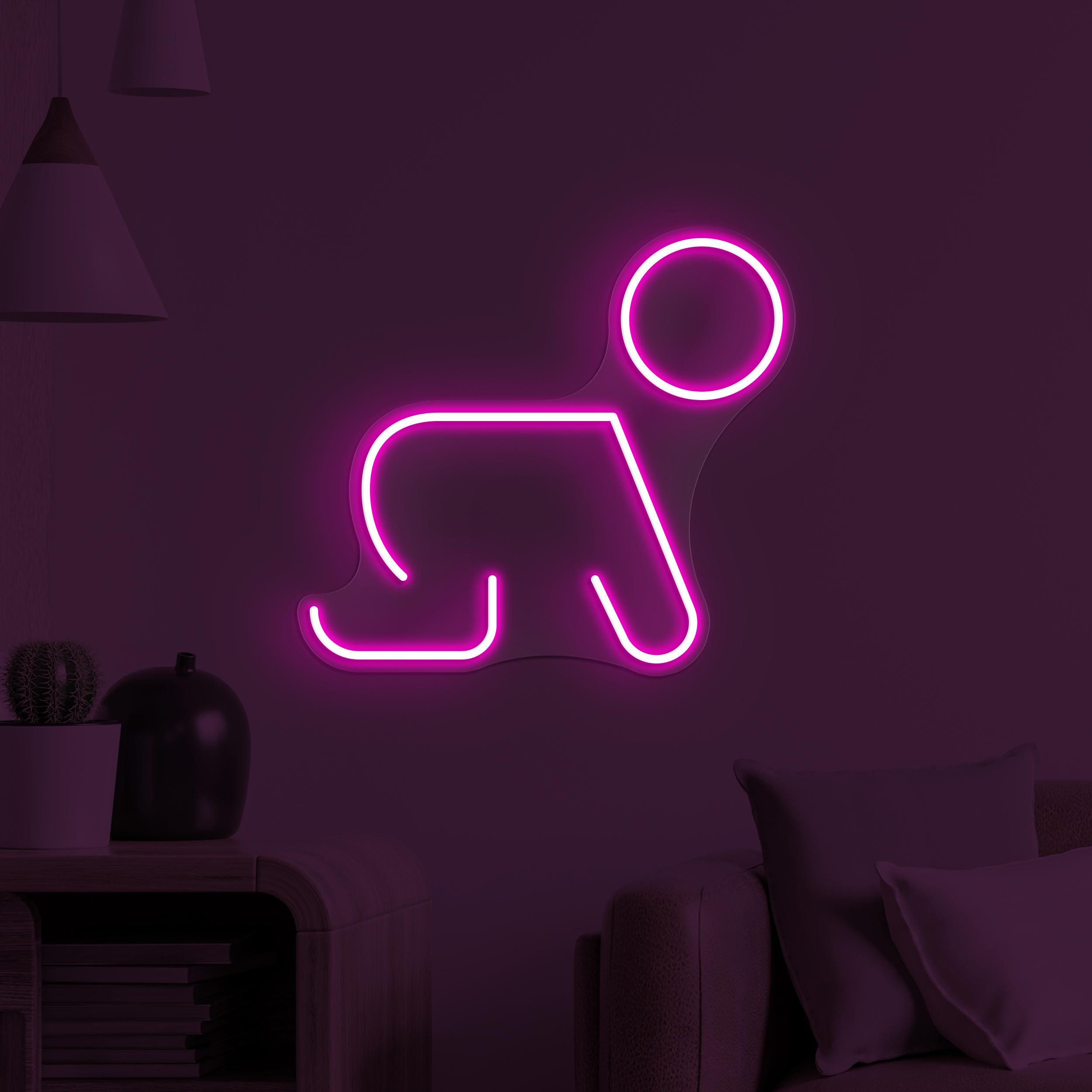Crawling Baby Neon Sign, Crawling Baby LED Light, Nursery Room Wall Art, Baby Neon Sign, Custom Neon Sign, Home Wall Decor, Baby Room decor