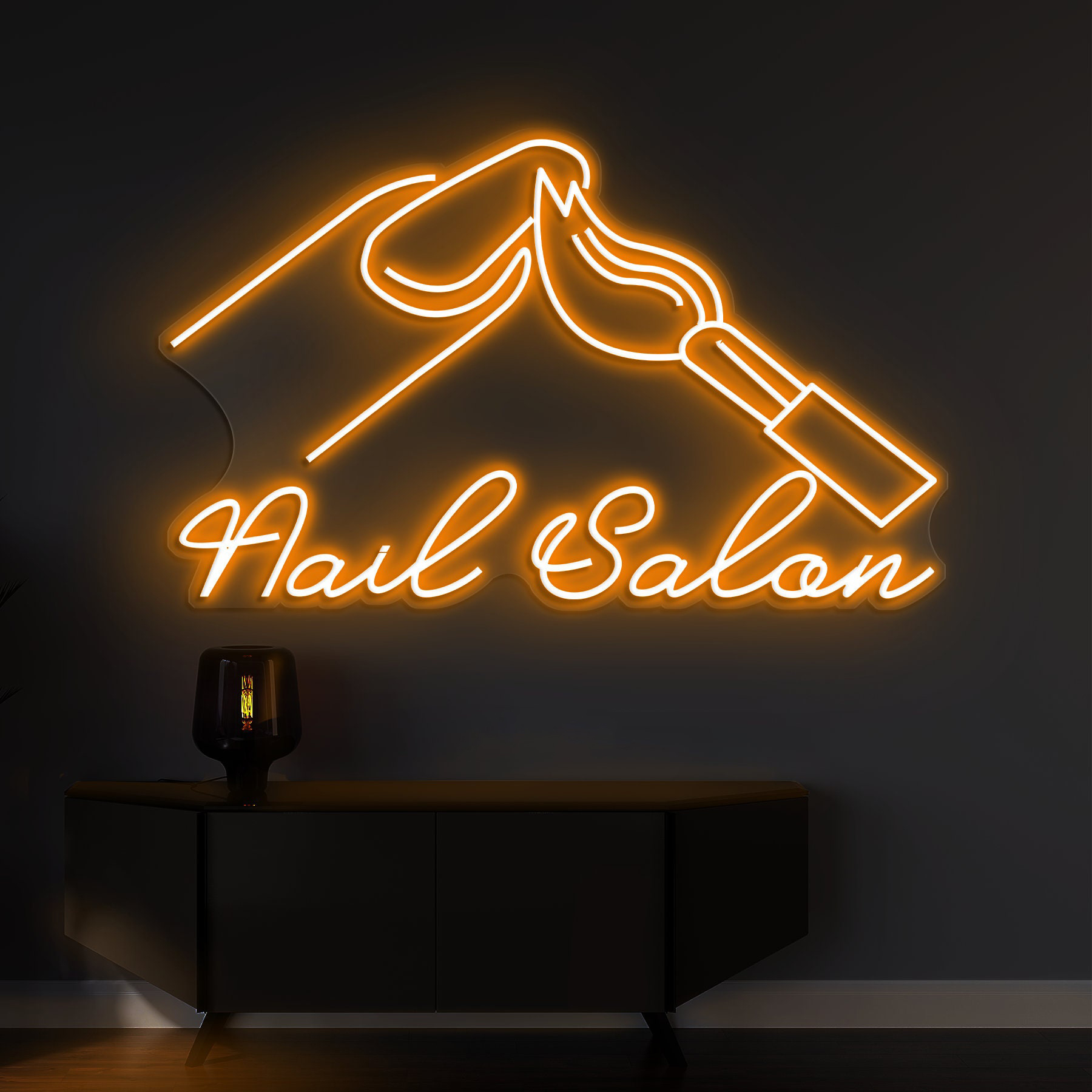 Nail Salon Neon Sign, Nail Neon Sign, Perfect Nail Polish Neon Light for Salon Decor, Nail Art Signage, Sign for Shop and Display Decor,Gift