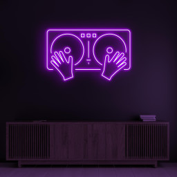 Dj System Neon Sign, Dj Record LED Light, DJ Wall Decor, Dj Room Decor, Party Wall Light, Music Room Neon Sign, Music Studio Art, Gift